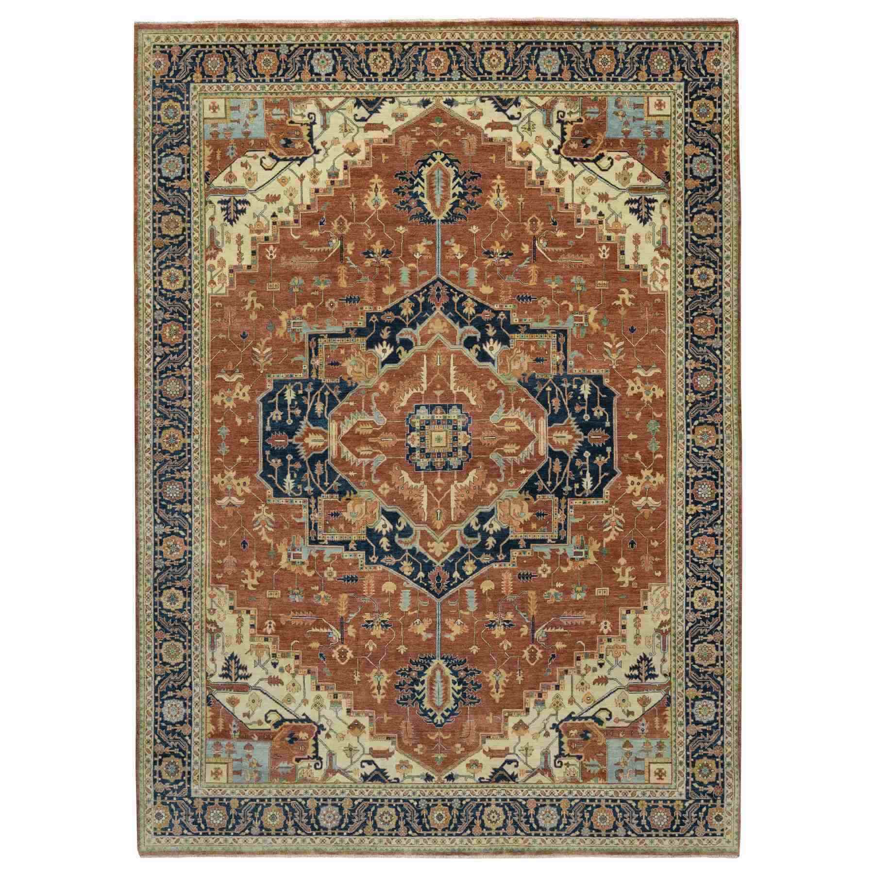 Heriz-Hand-Knotted-Rug-454640