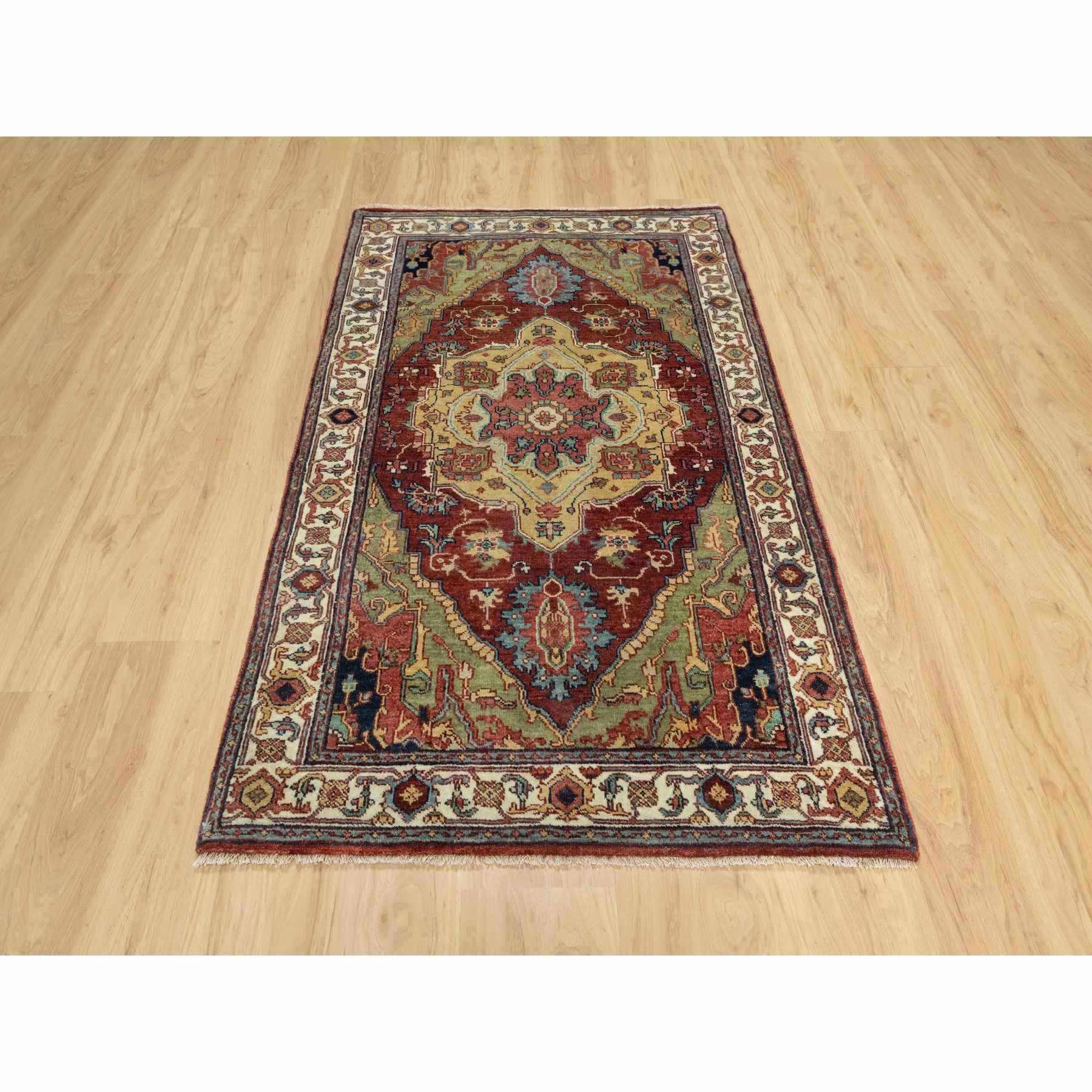 Heriz-Hand-Knotted-Rug-454655