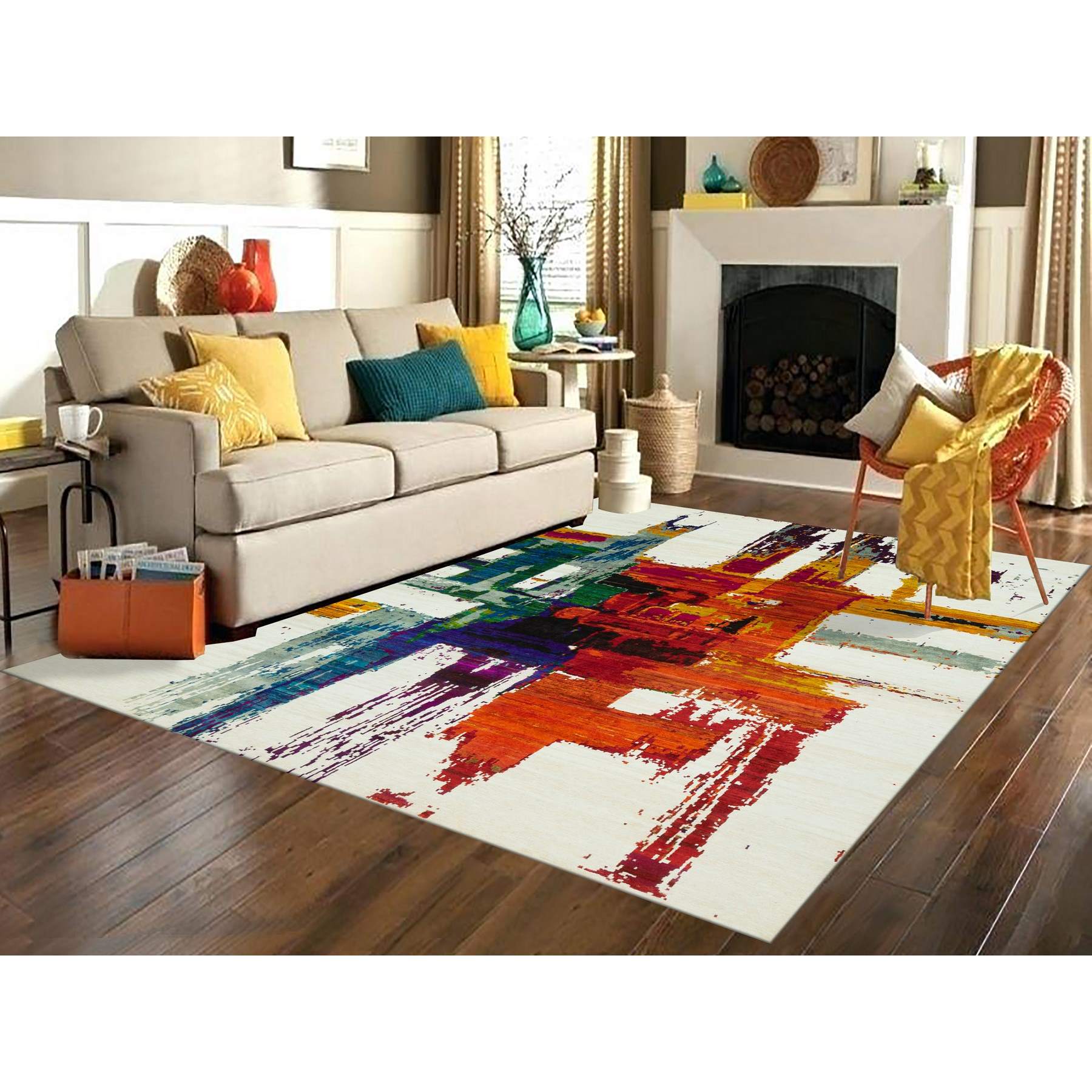 Modern-and-Contemporary-Hand-Knotted-Rug-453495