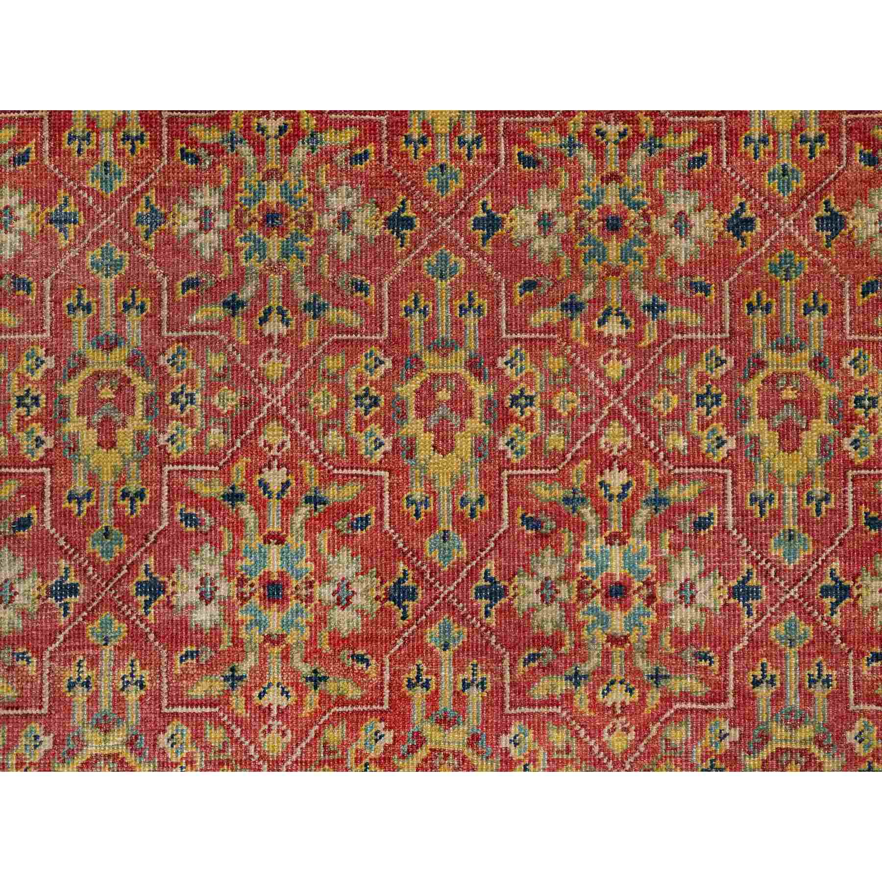 Oushak-And-Peshawar-Hand-Knotted-Rug-454785