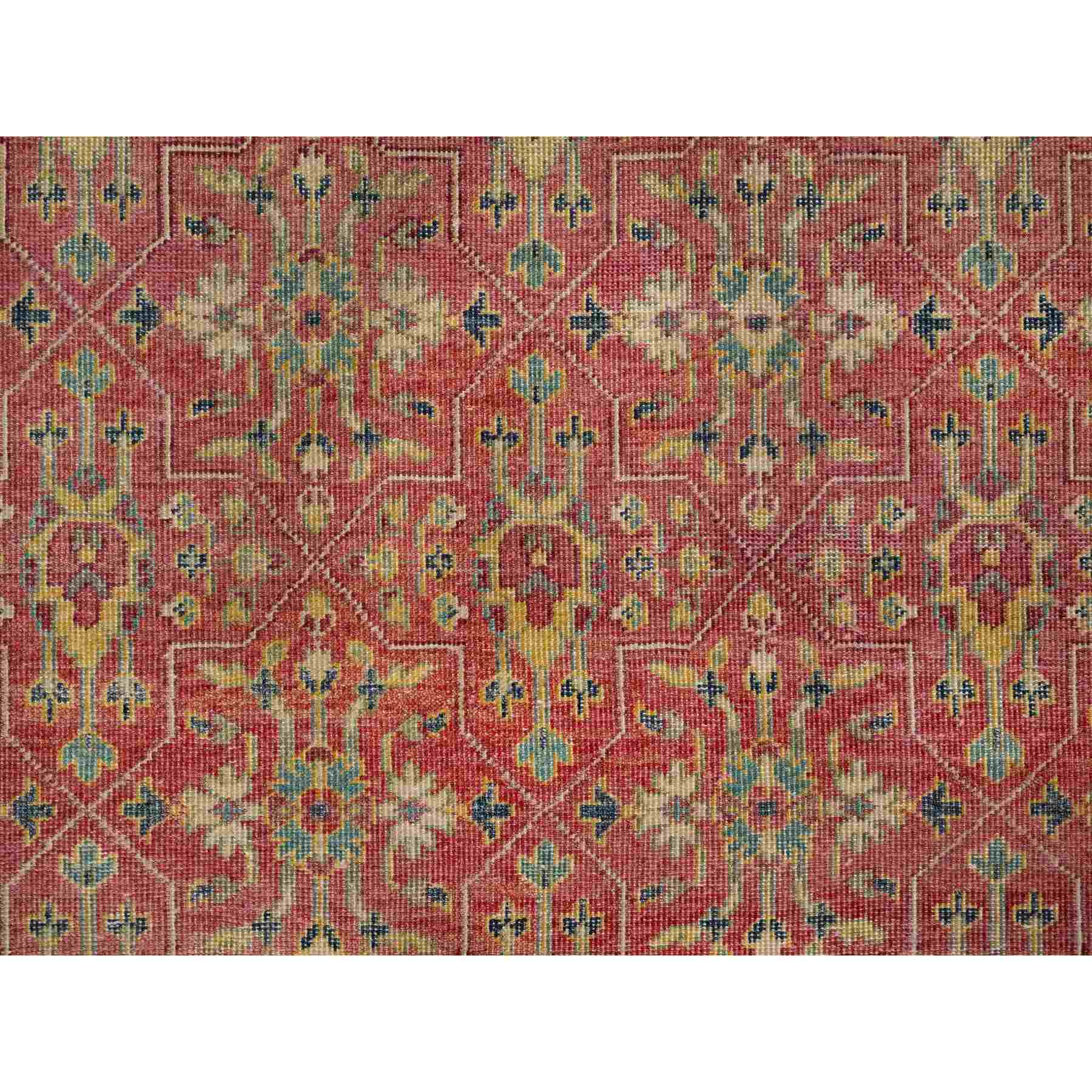 Oushak-And-Peshawar-Hand-Knotted-Rug-454800