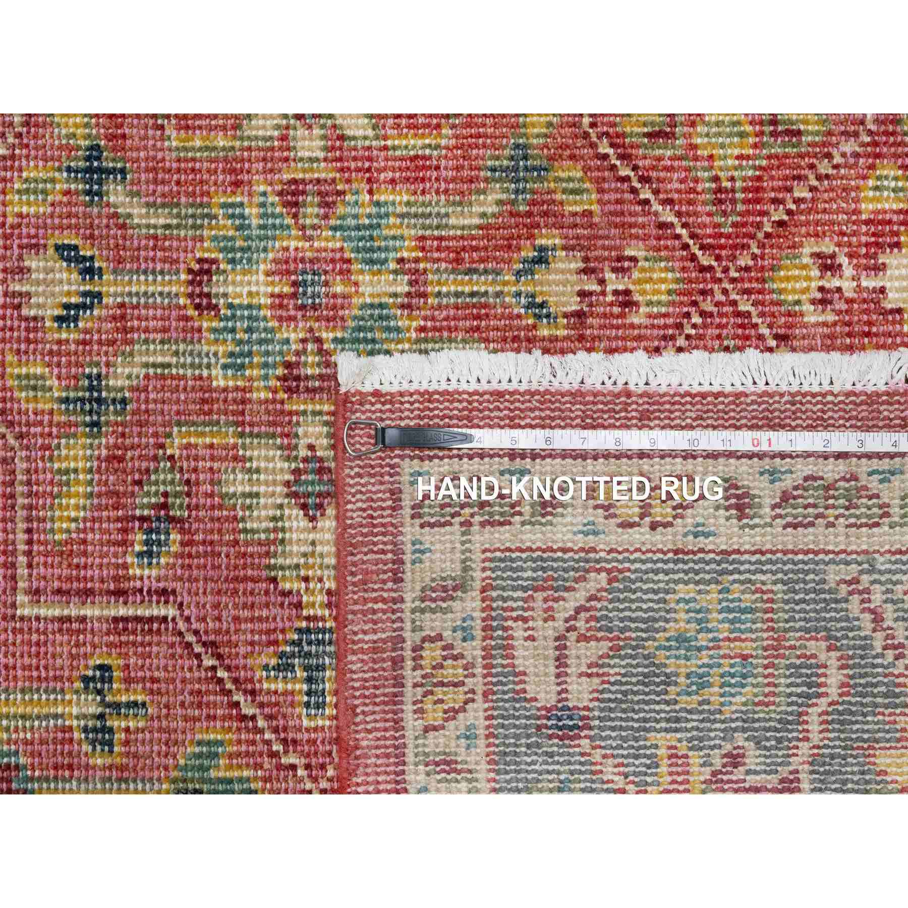 Oushak-And-Peshawar-Hand-Knotted-Rug-454800