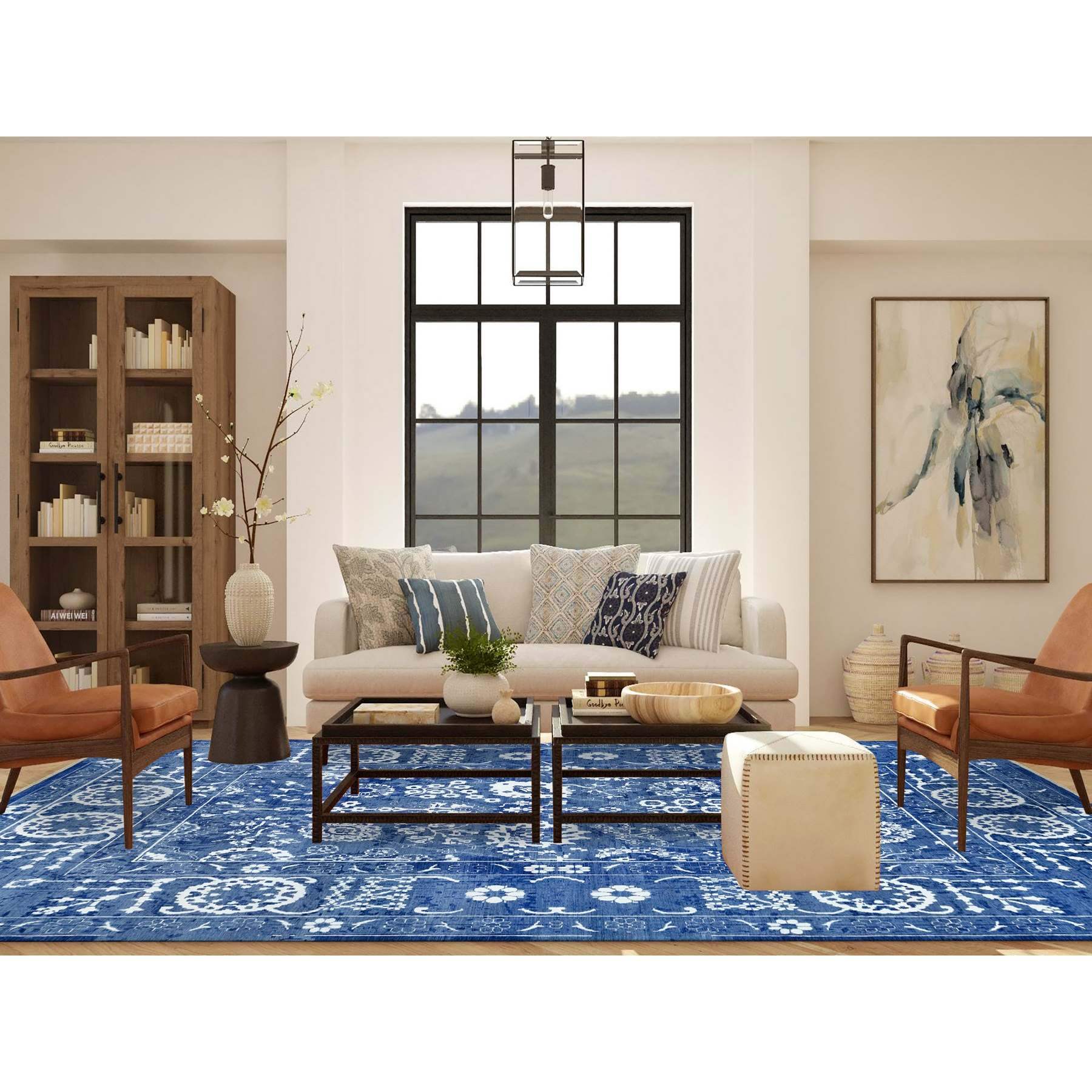 Transitional-Hand-Knotted-Rug-453350