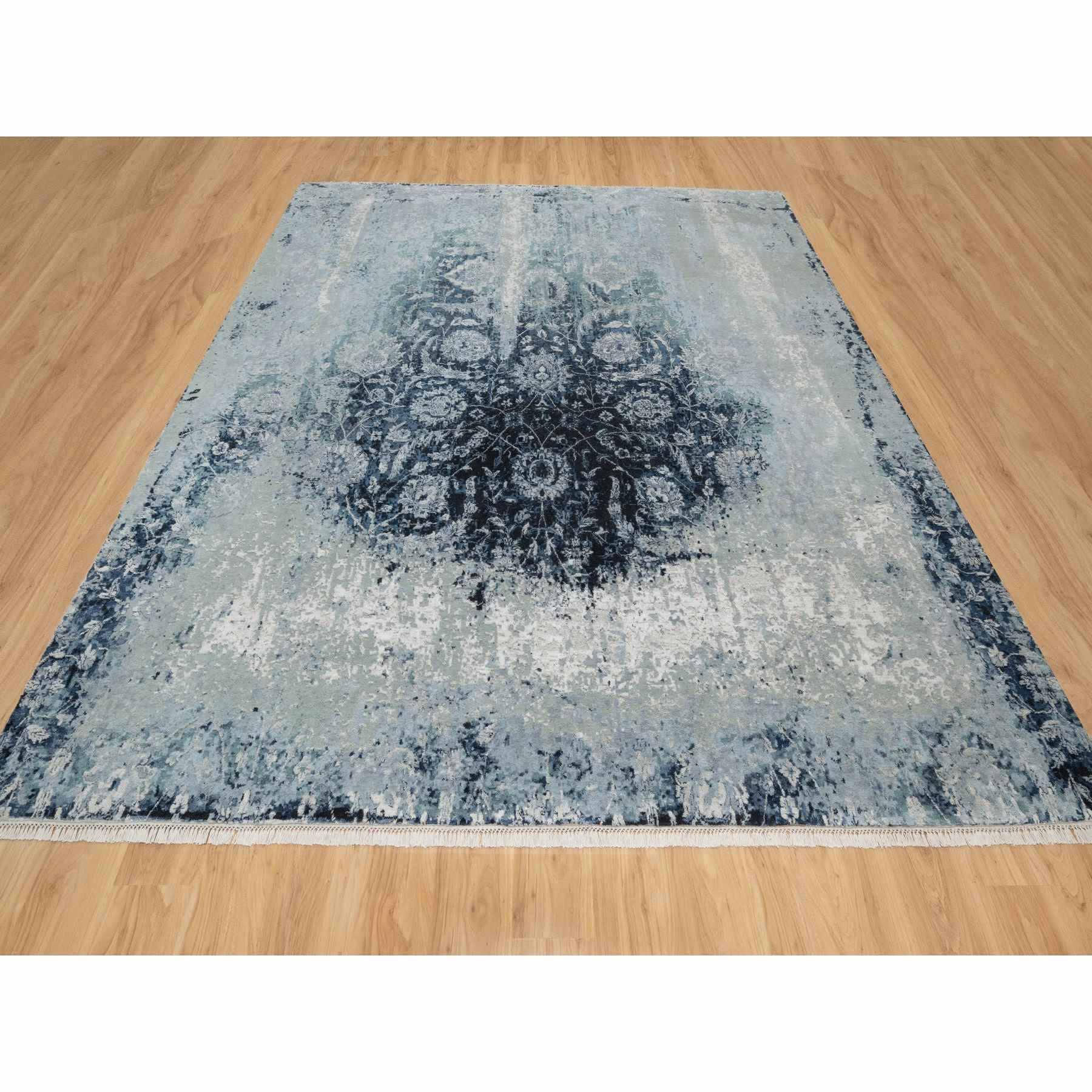 Transitional-Hand-Knotted-Rug-454100