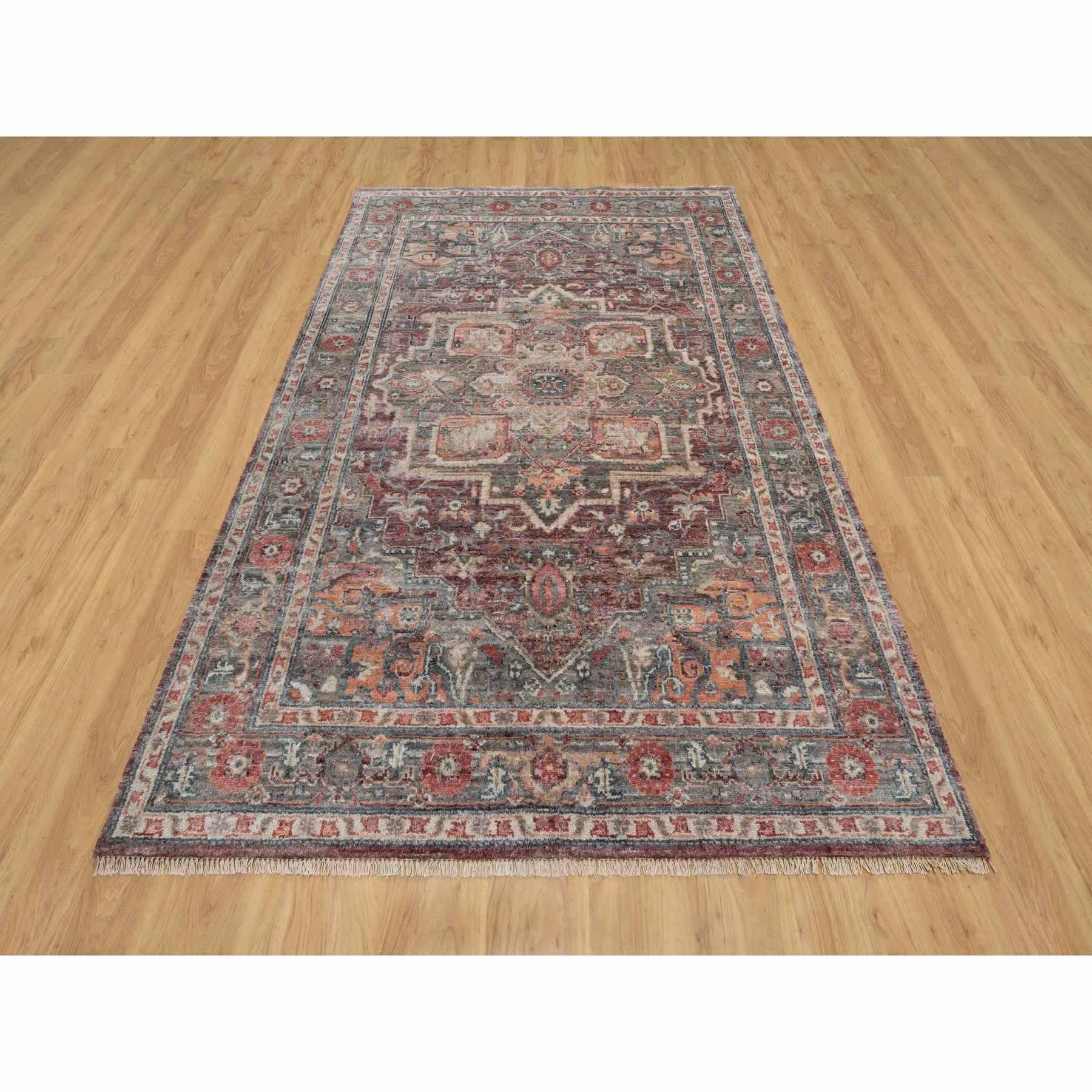 Tribal-Geometric-Hand-Knotted-Rug-454020