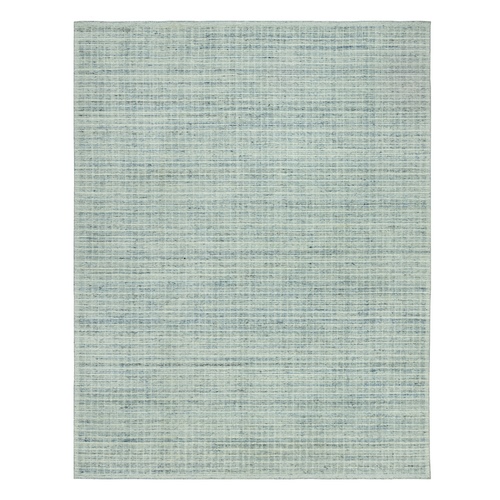 Cambridge Blue, Loomed Knotted With High Quality Wool, Modern Box Design, Plain Decor Oriental 