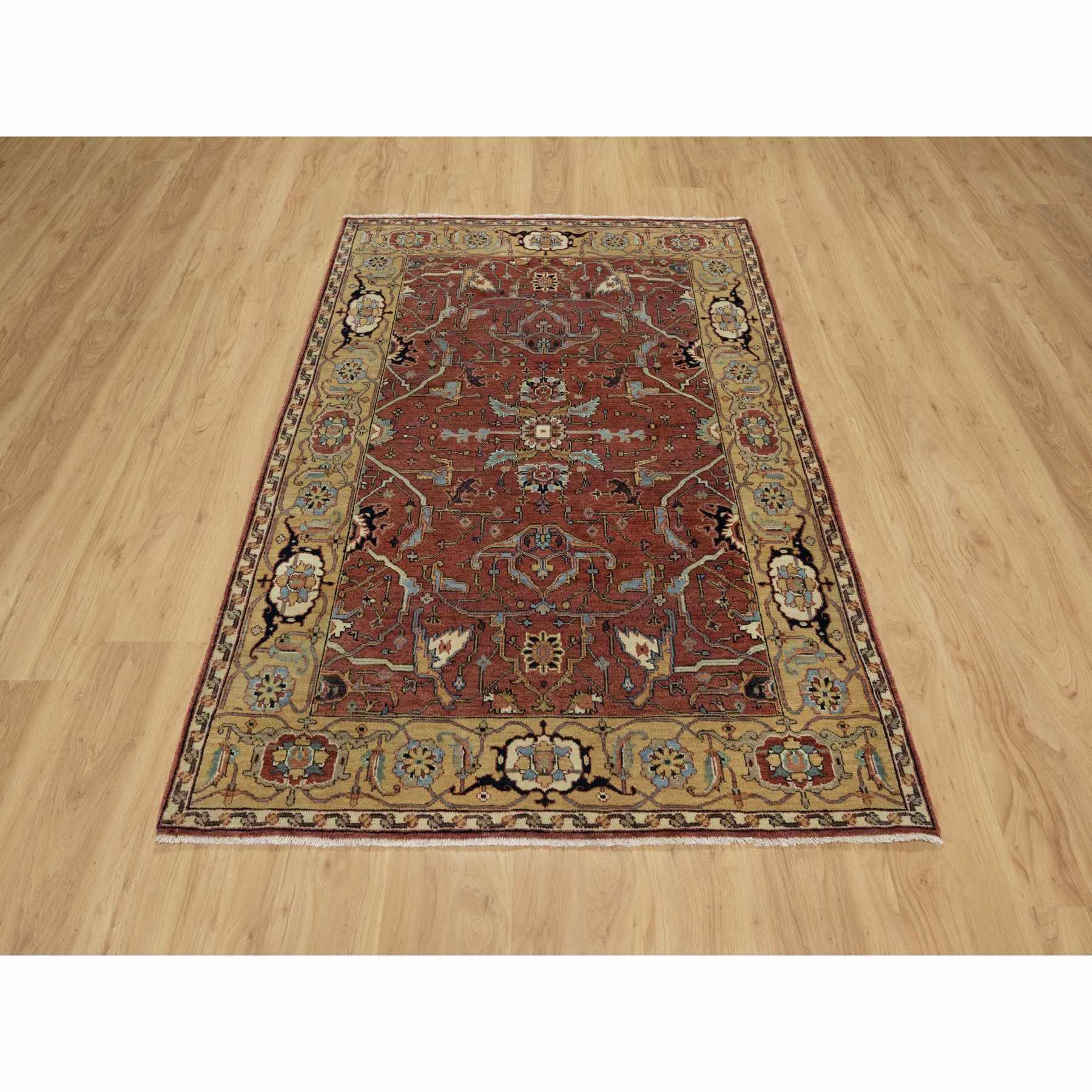 Heriz-Hand-Knotted-Rug-455400