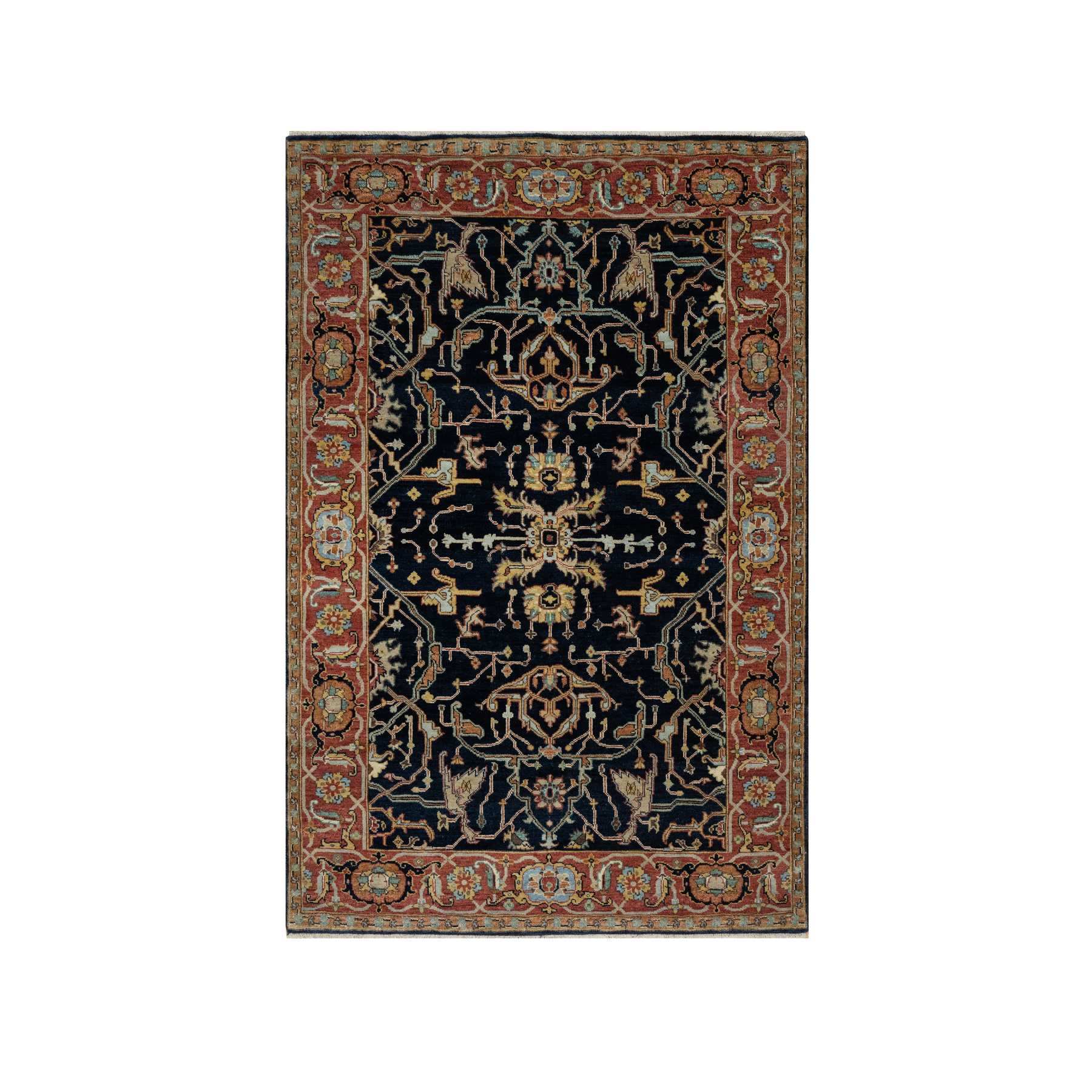 Heriz-Hand-Knotted-Rug-455405