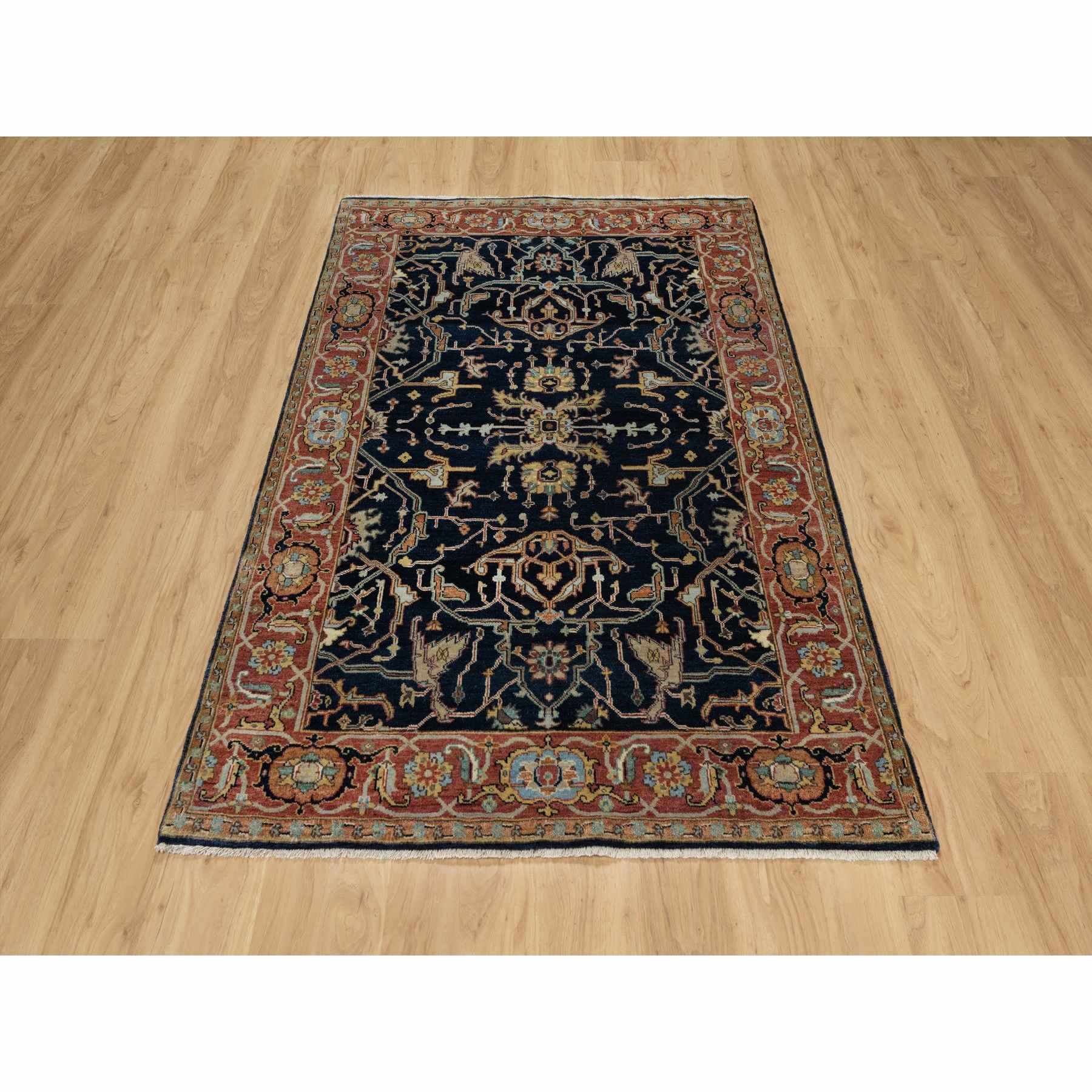 Heriz-Hand-Knotted-Rug-455405