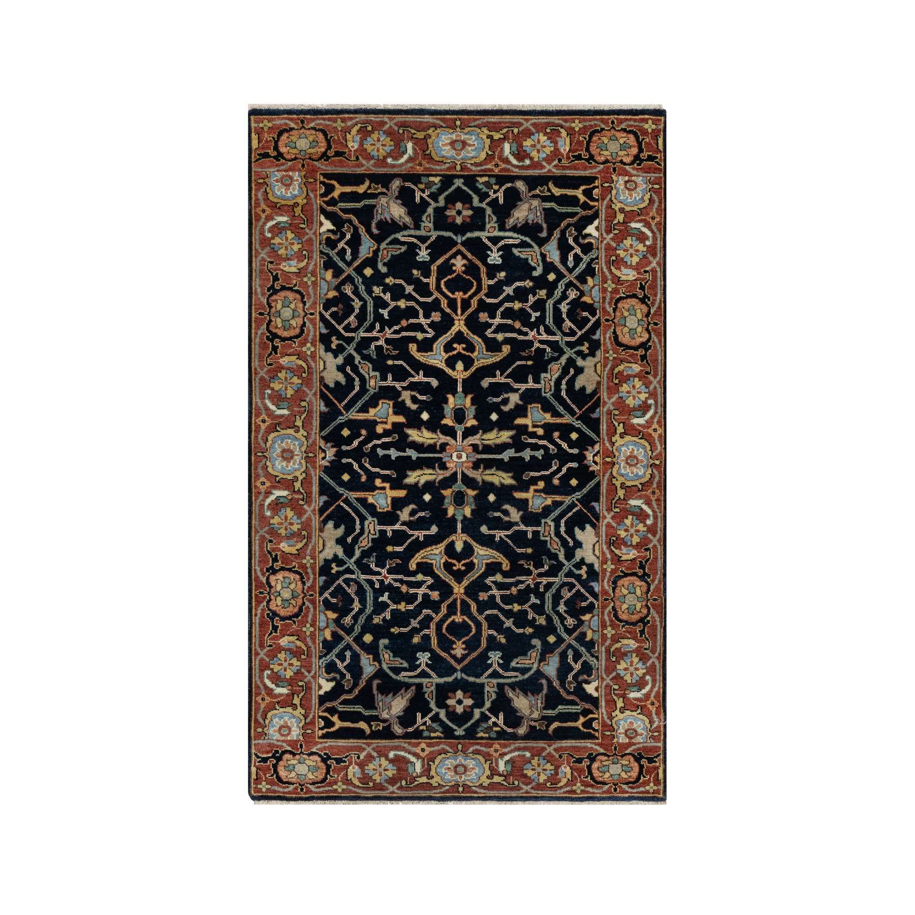 Heriz-Hand-Knotted-Rug-455410