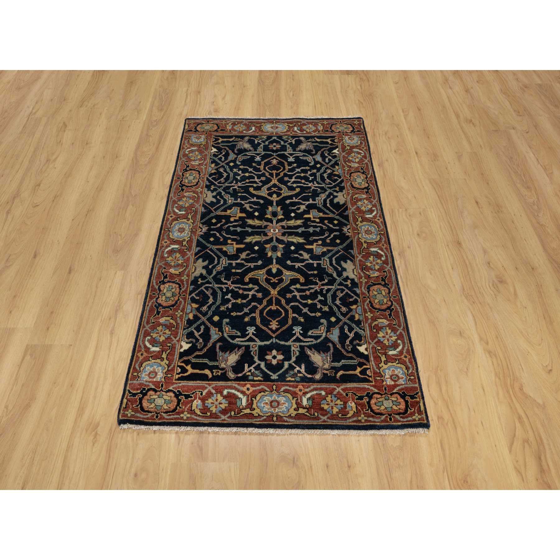 Heriz-Hand-Knotted-Rug-455410