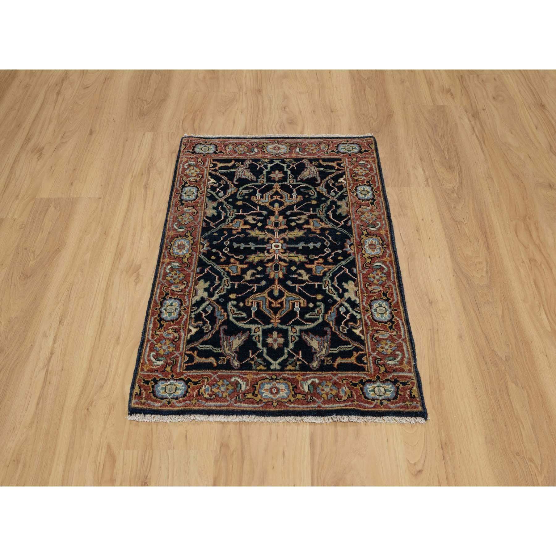 Heriz-Hand-Knotted-Rug-455415