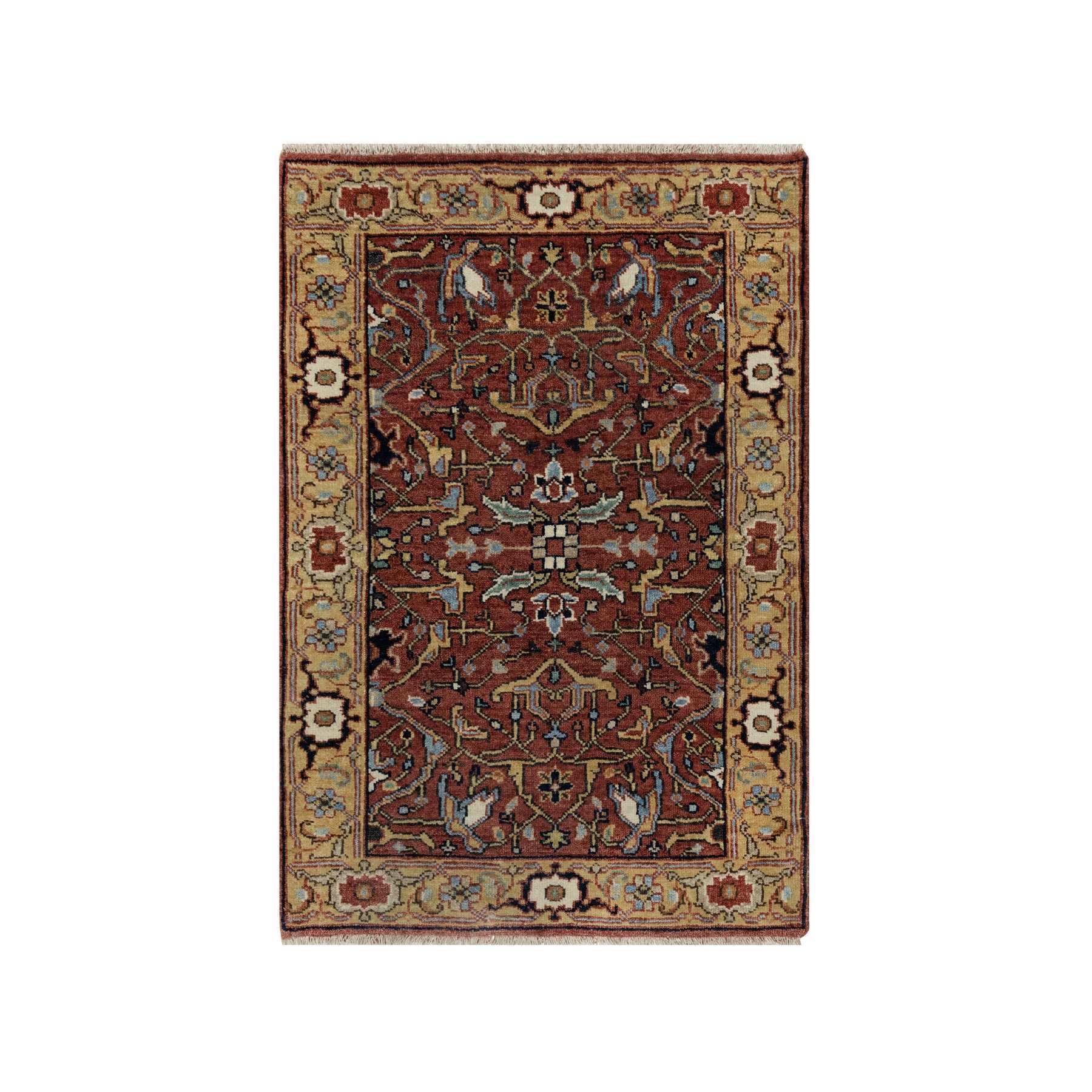 Heriz-Hand-Knotted-Rug-455425