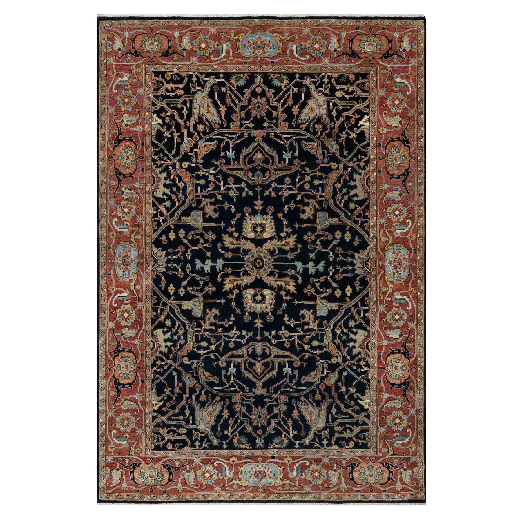 Heriz-Hand-Knotted-Rug-455430