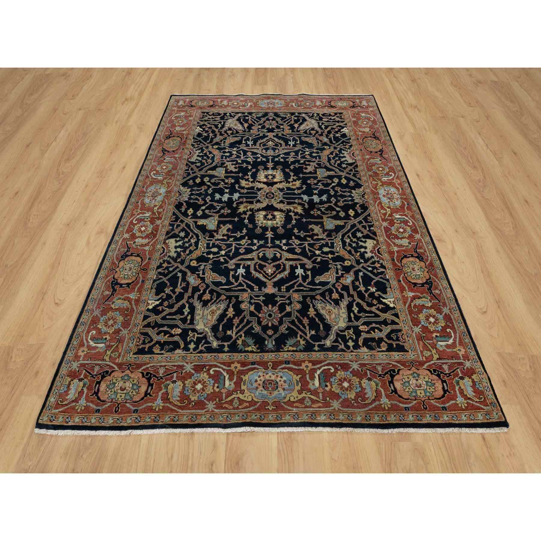 Heriz-Hand-Knotted-Rug-455430