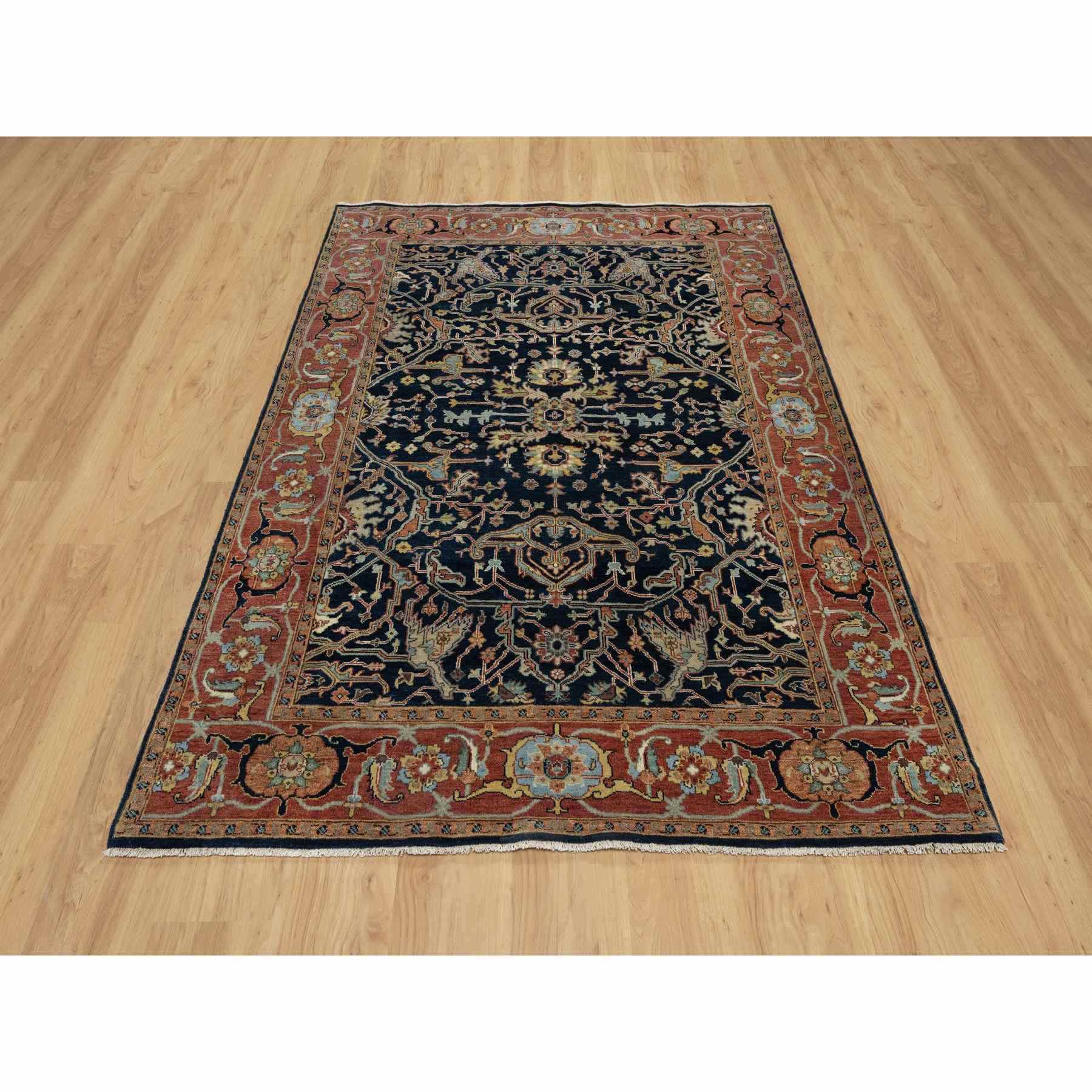 Heriz-Hand-Knotted-Rug-455435