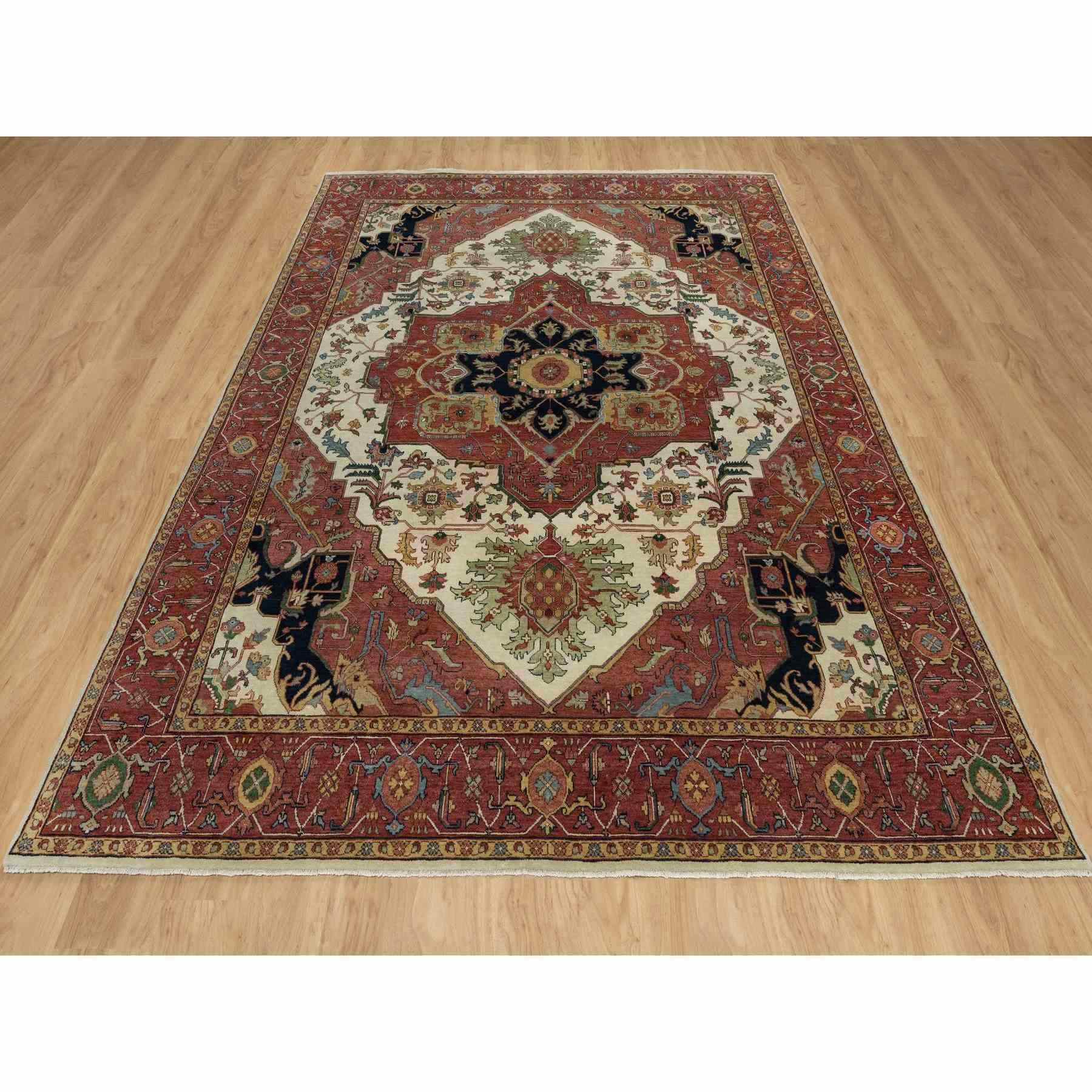 Heriz-Hand-Knotted-Rug-455520