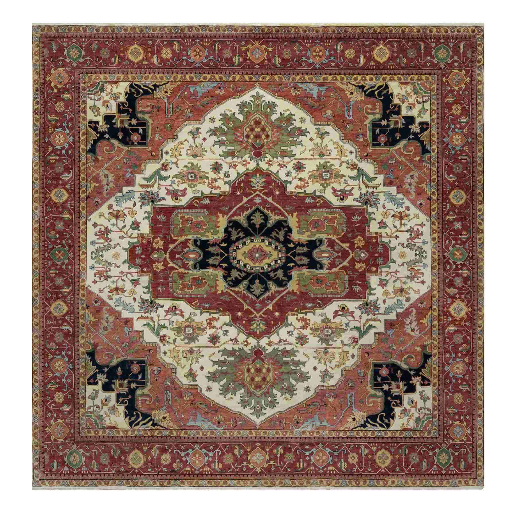 Heriz-Hand-Knotted-Rug-455535