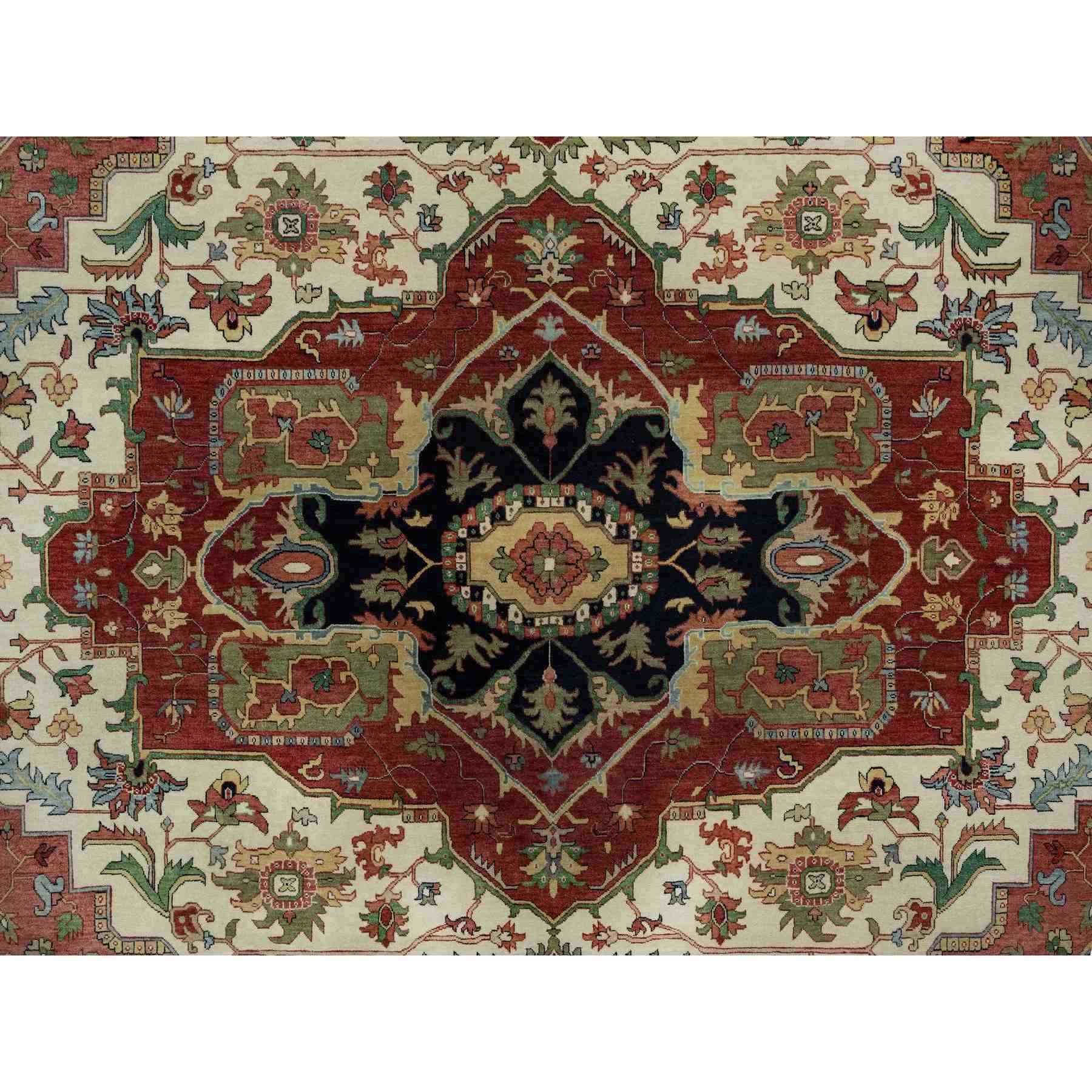 Heriz-Hand-Knotted-Rug-455535