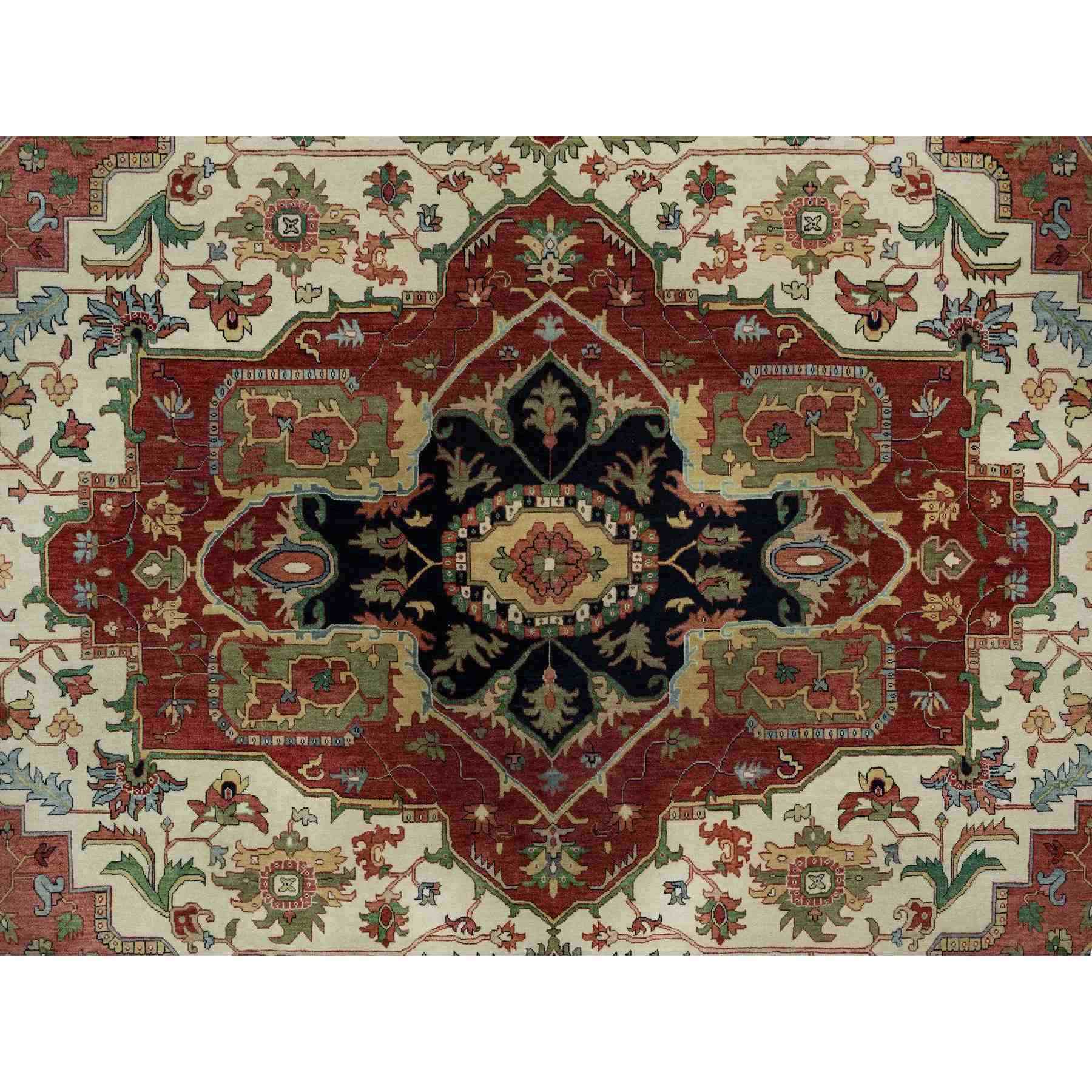 Heriz-Hand-Knotted-Rug-455535