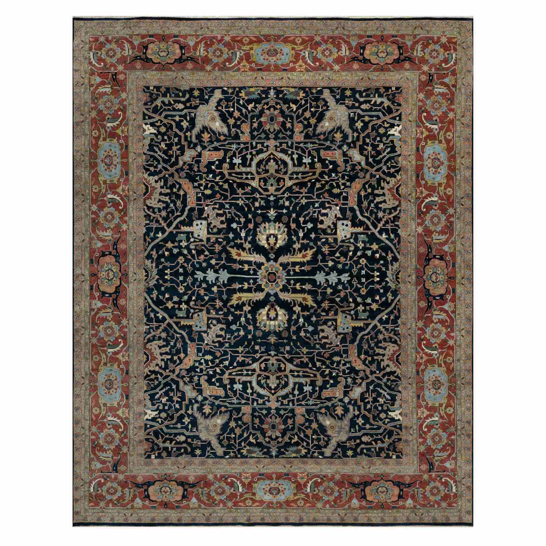 Heriz-Hand-Knotted-Rug-455540