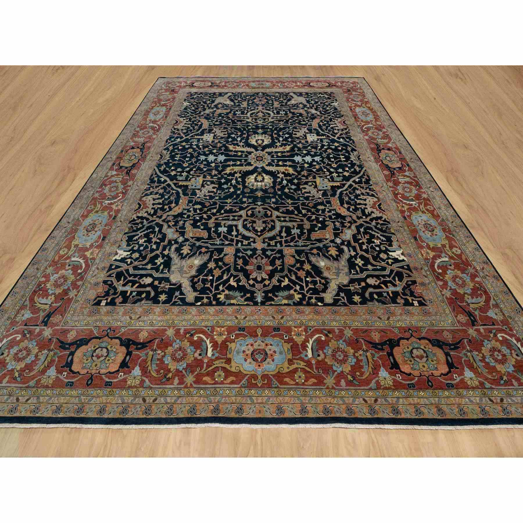 Heriz-Hand-Knotted-Rug-455540