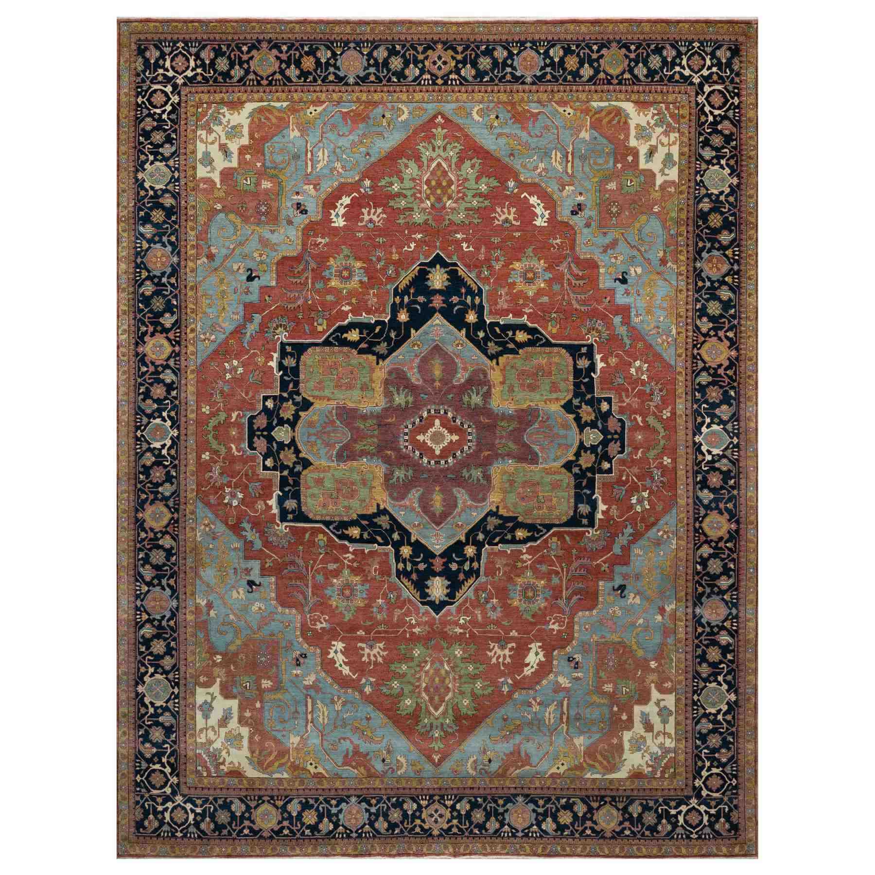 Heriz-Hand-Knotted-Rug-455545