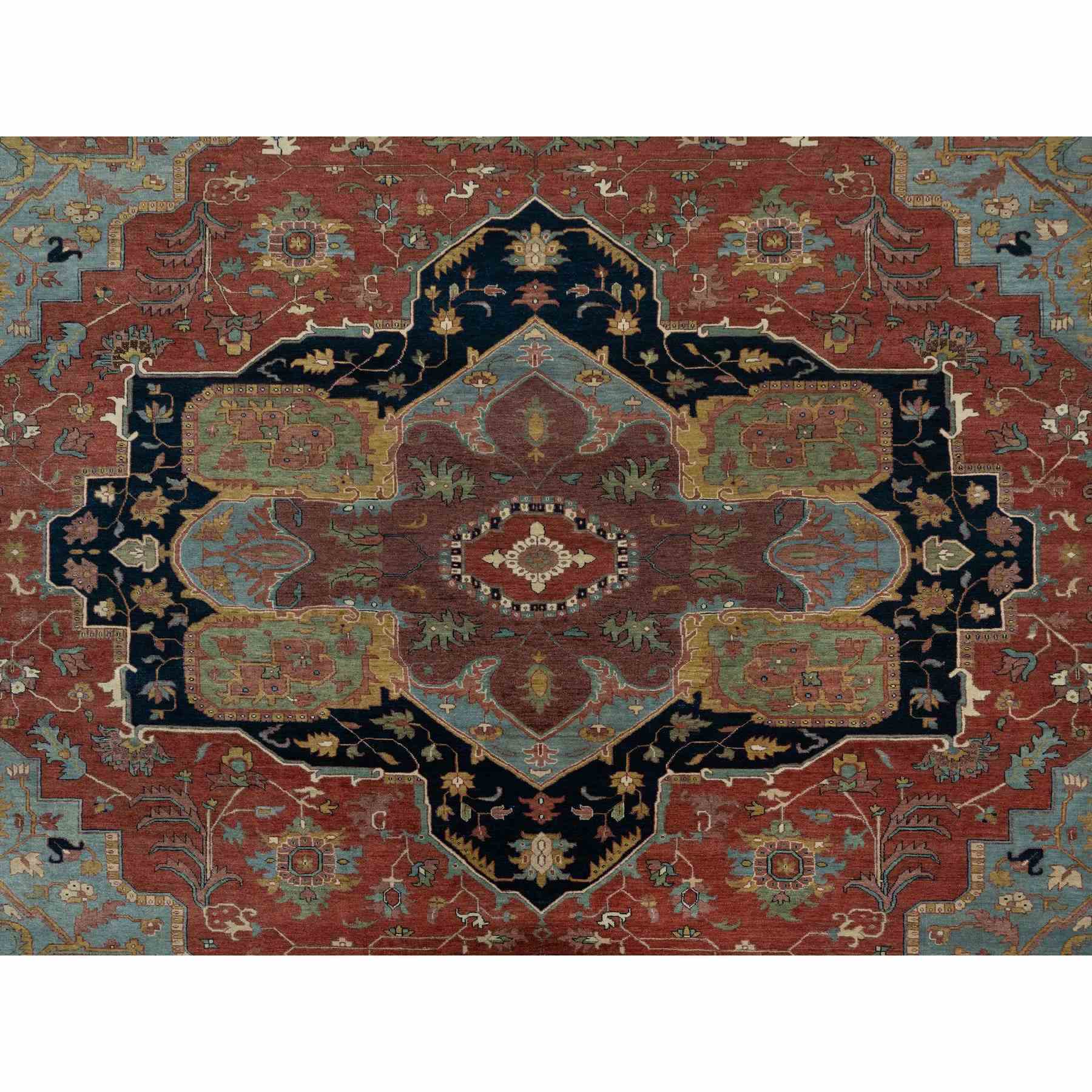 Heriz-Hand-Knotted-Rug-455545