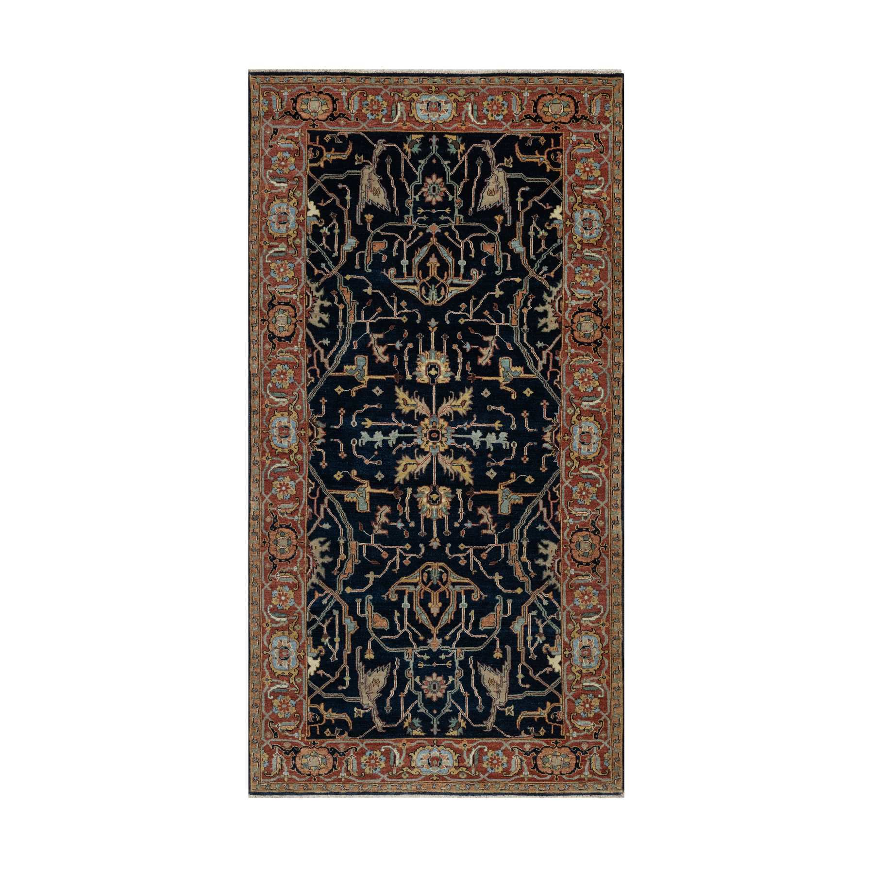 Heriz-Hand-Knotted-Rug-455550