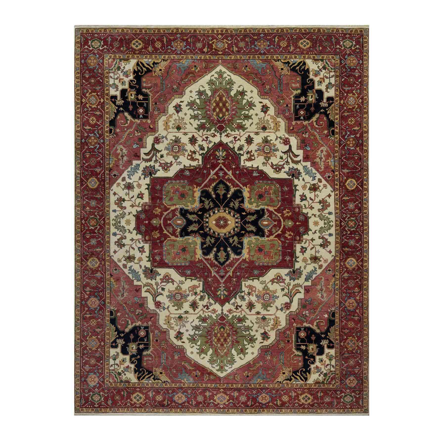 Heriz-Hand-Knotted-Rug-455580