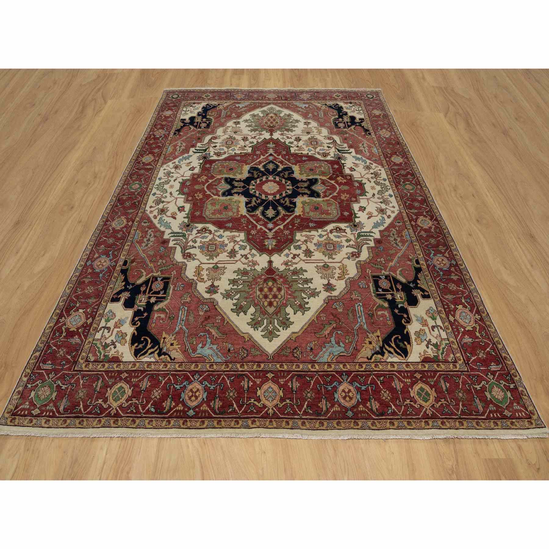 Heriz-Hand-Knotted-Rug-455580