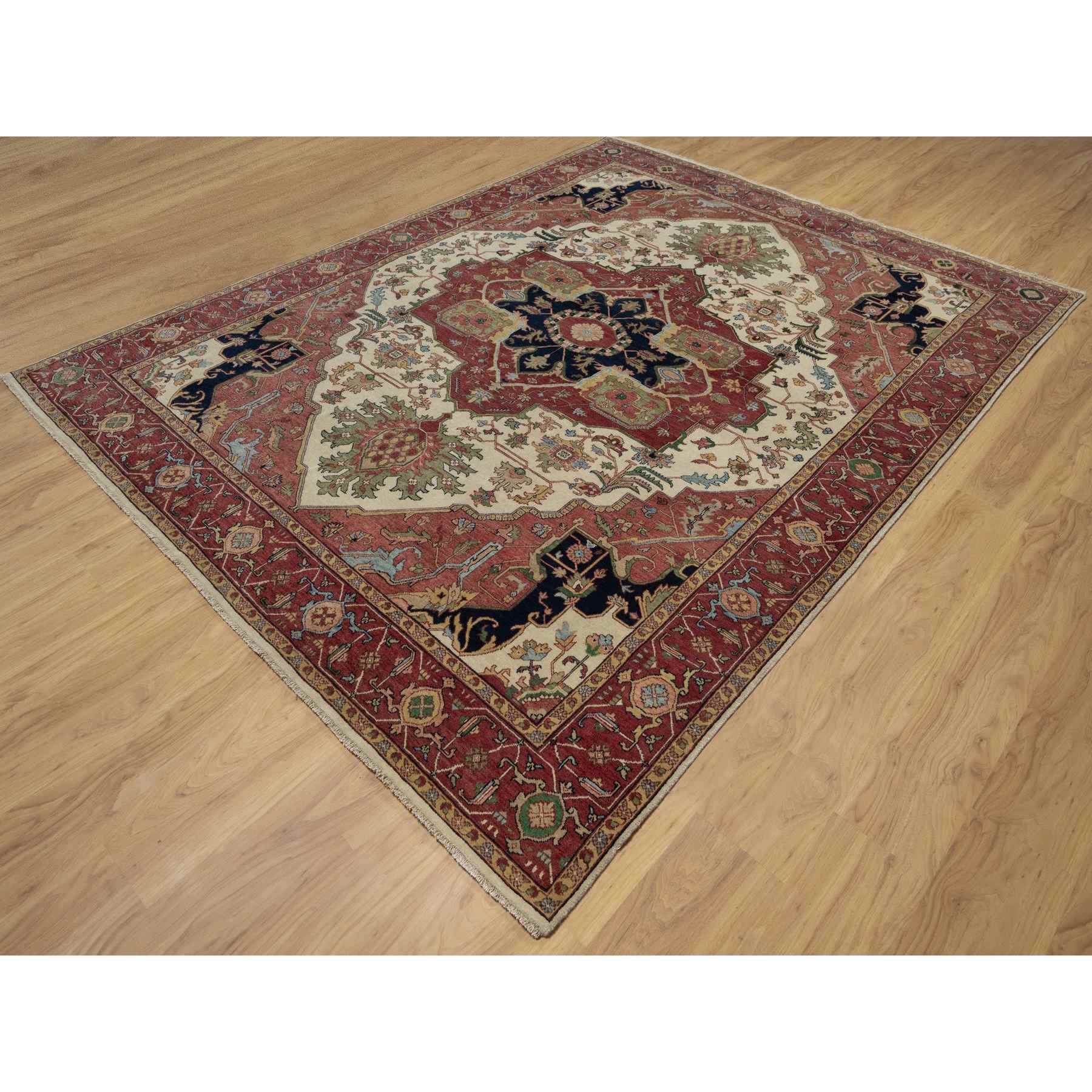 Heriz-Hand-Knotted-Rug-455580