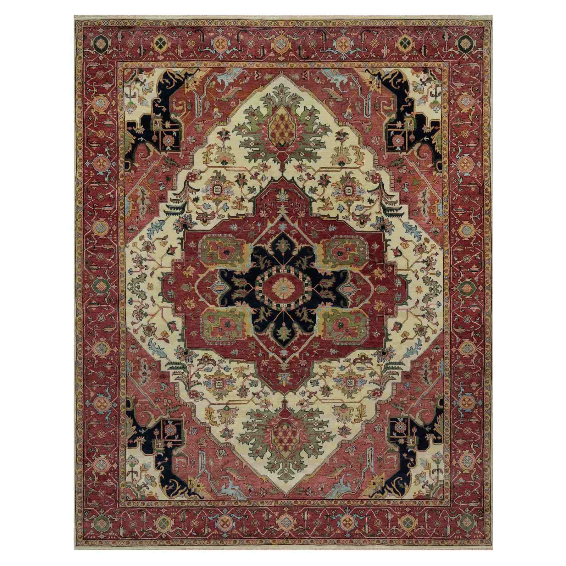 Heriz-Hand-Knotted-Rug-455585