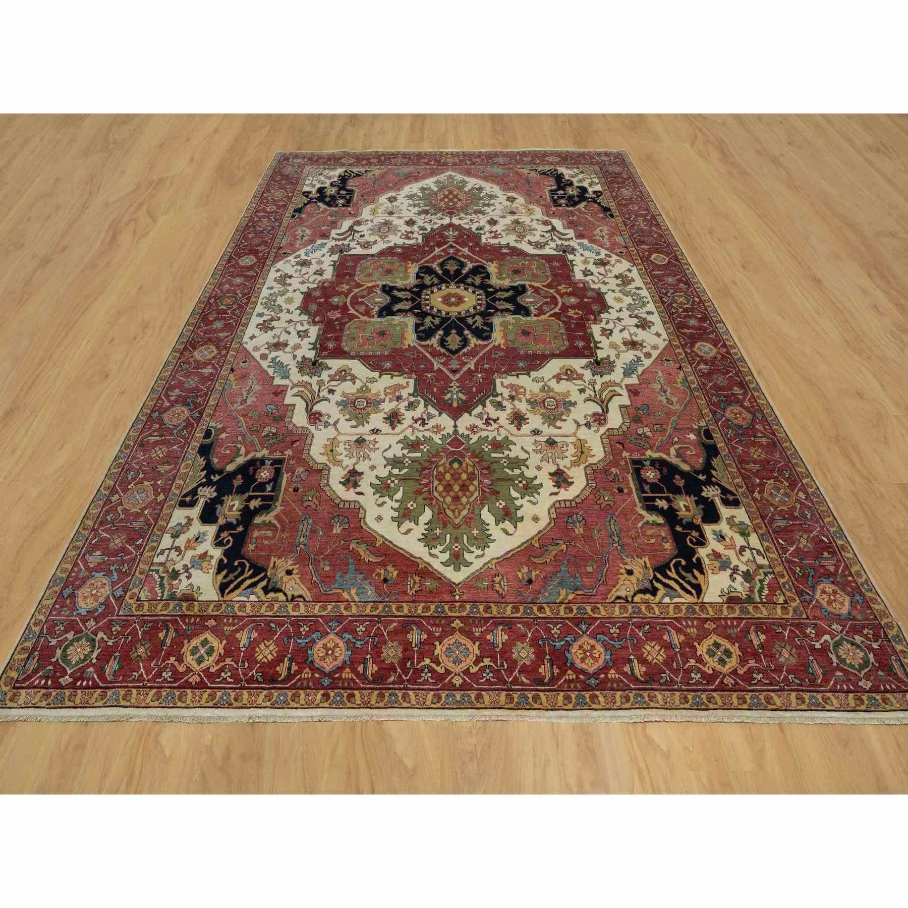 Heriz-Hand-Knotted-Rug-455585