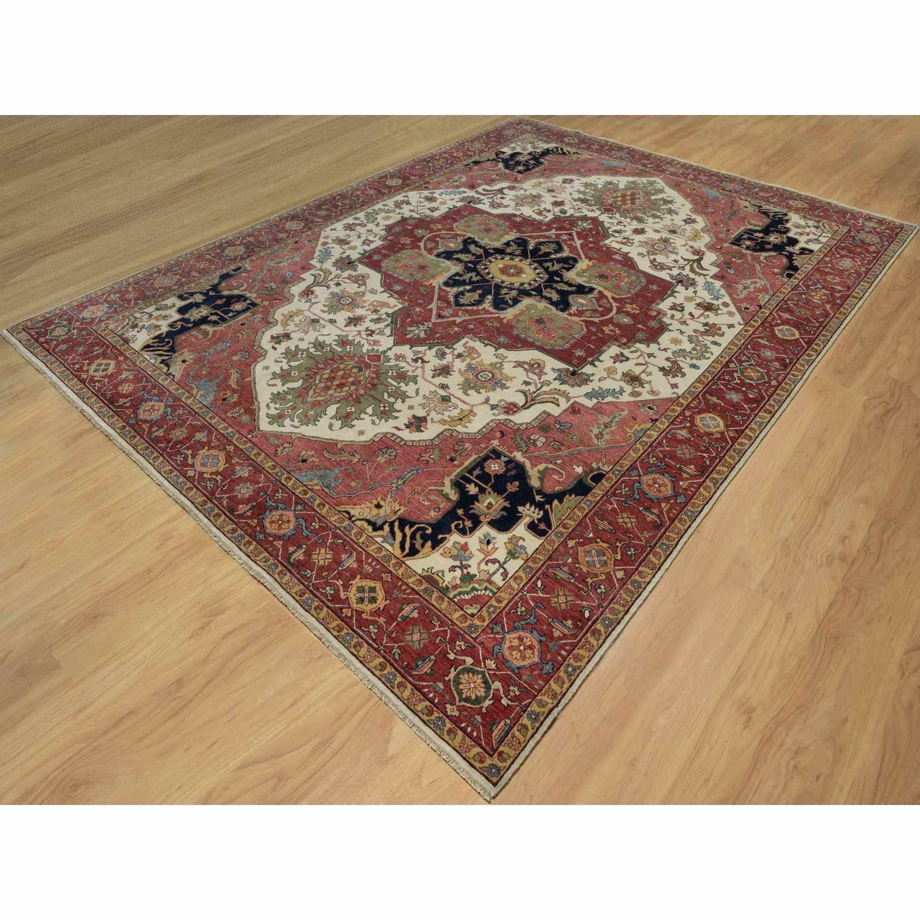 Heriz-Hand-Knotted-Rug-455585