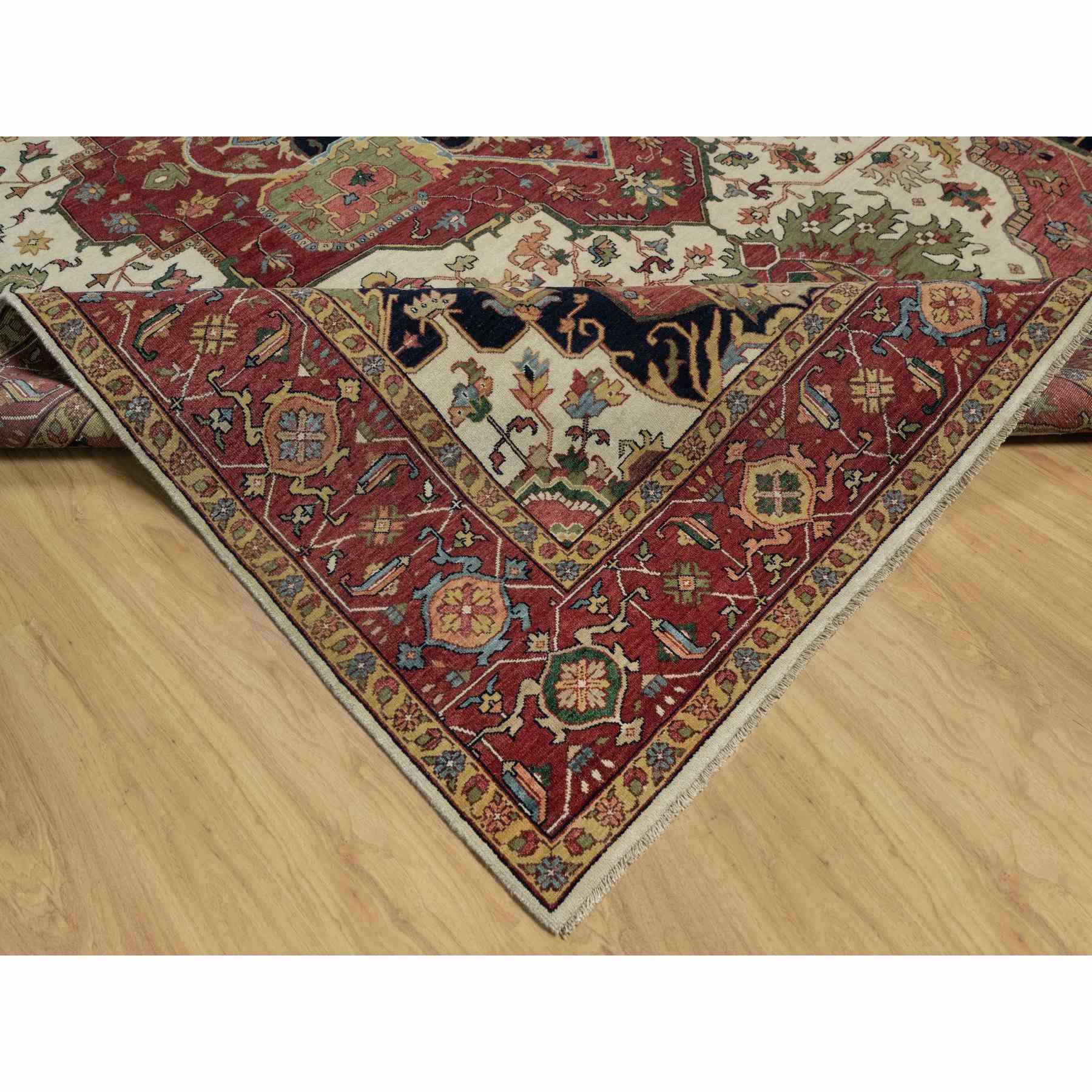 Heriz-Hand-Knotted-Rug-455585