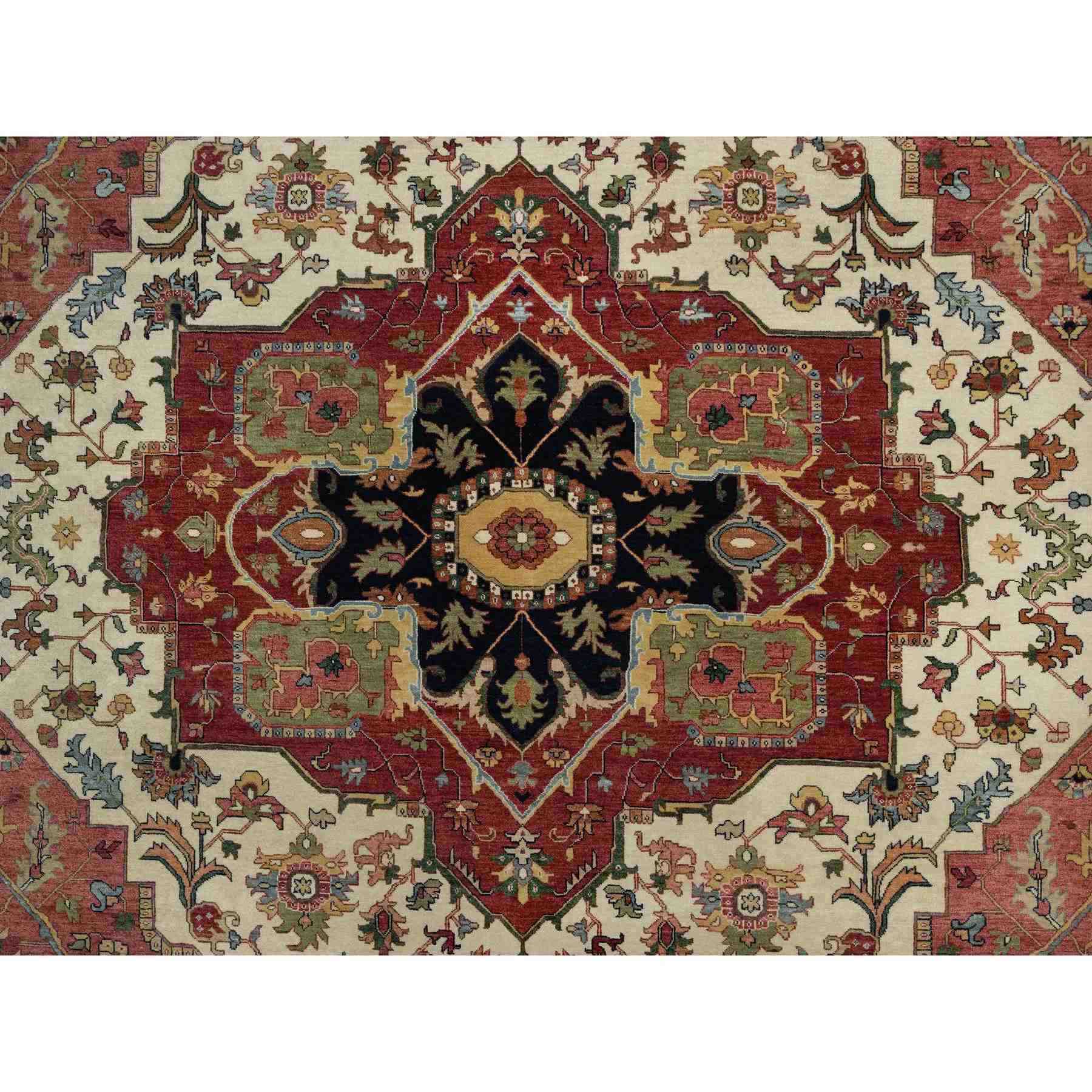 Heriz-Hand-Knotted-Rug-455585