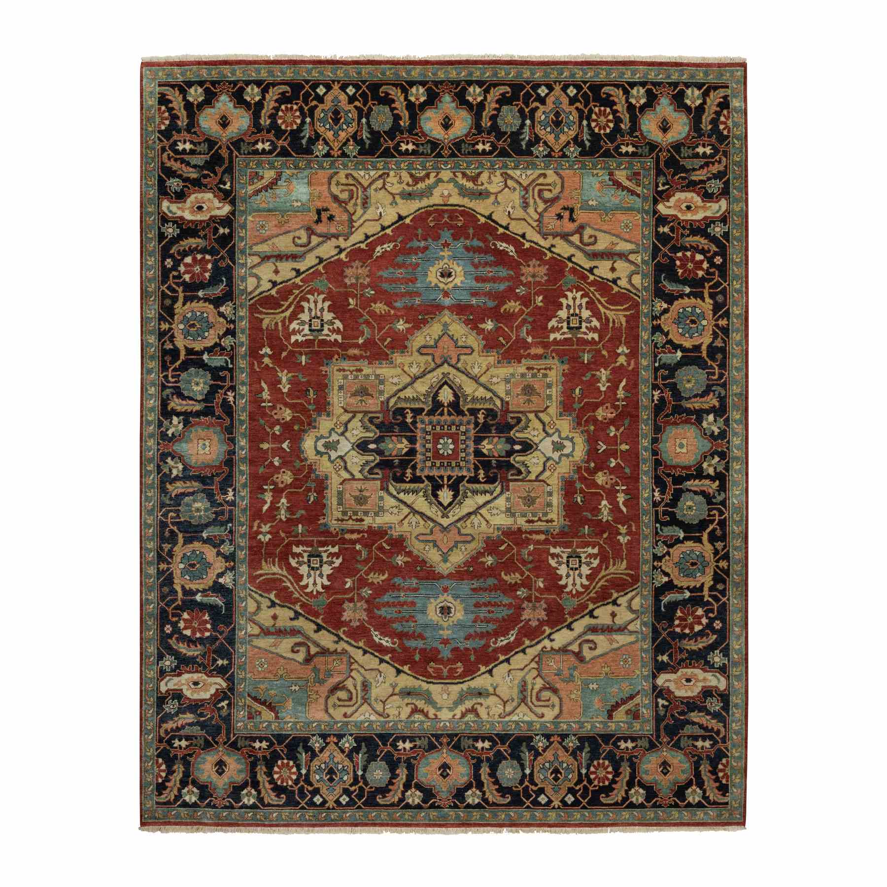 Heriz-Hand-Knotted-Rug-456075