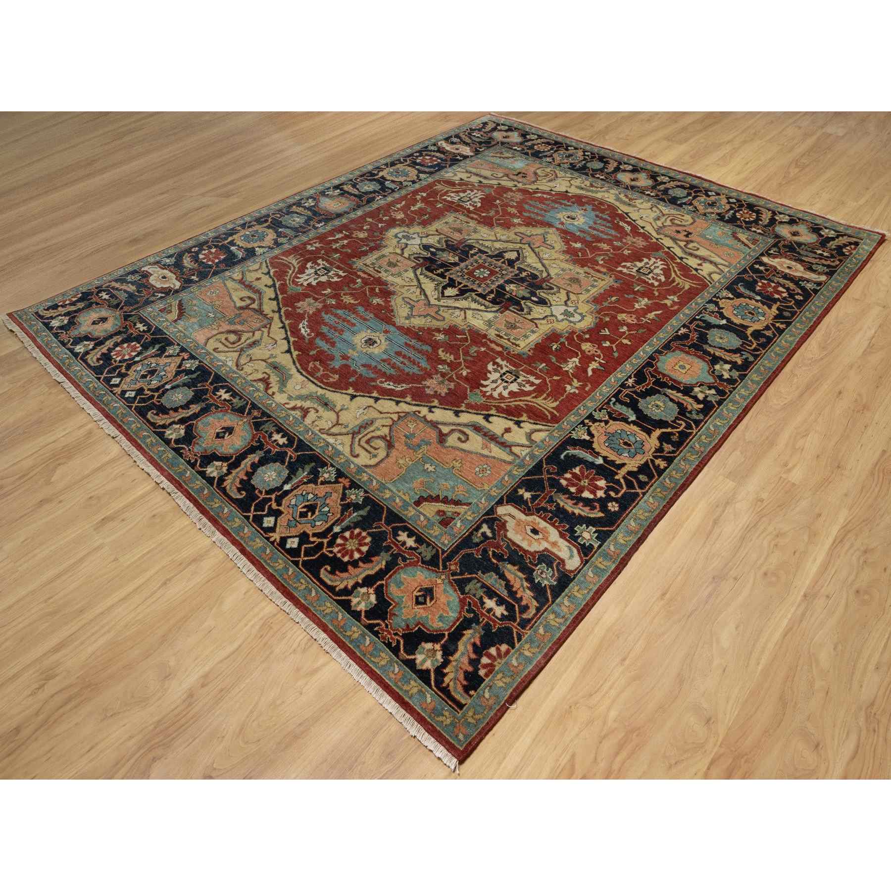 Heriz-Hand-Knotted-Rug-456075