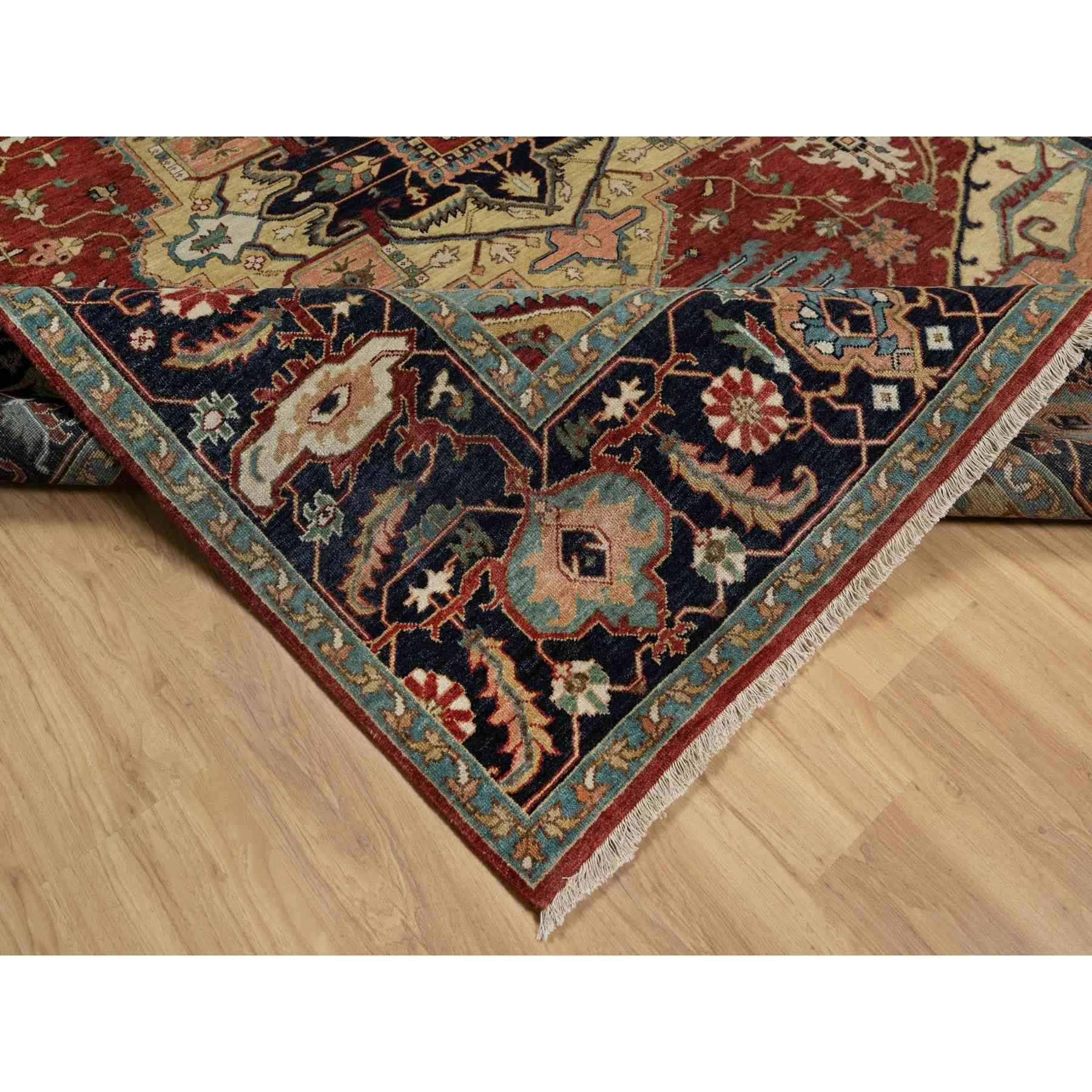 Heriz-Hand-Knotted-Rug-456075