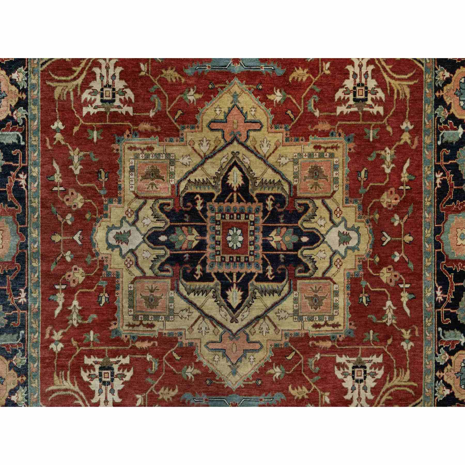 Heriz-Hand-Knotted-Rug-456075