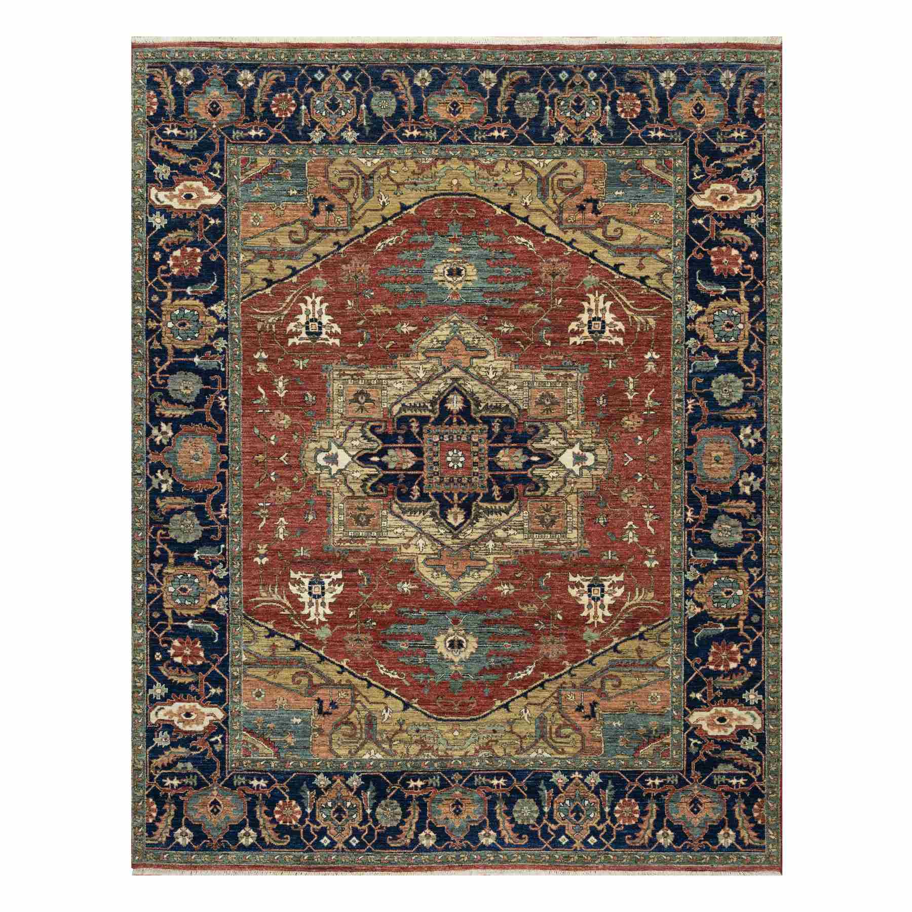 Heriz-Hand-Knotted-Rug-456085