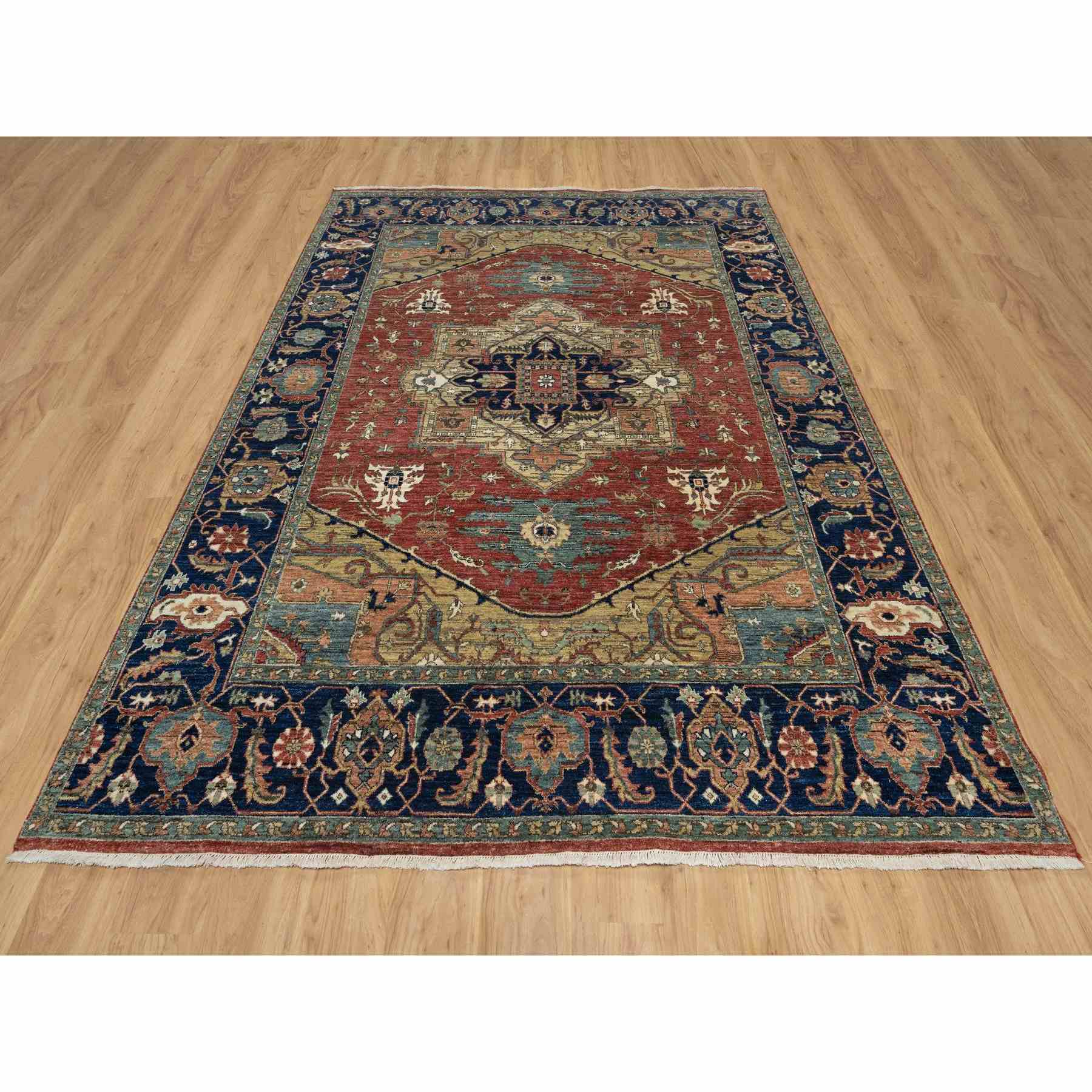 Heriz-Hand-Knotted-Rug-456085