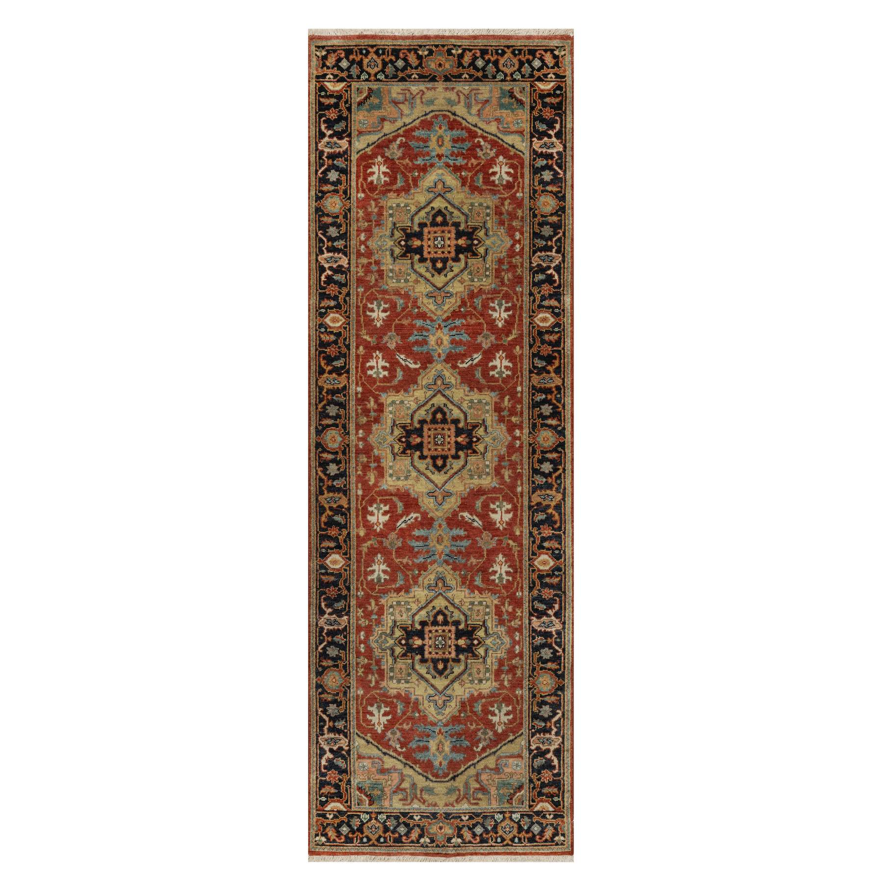 Heriz-Hand-Knotted-Rug-456125