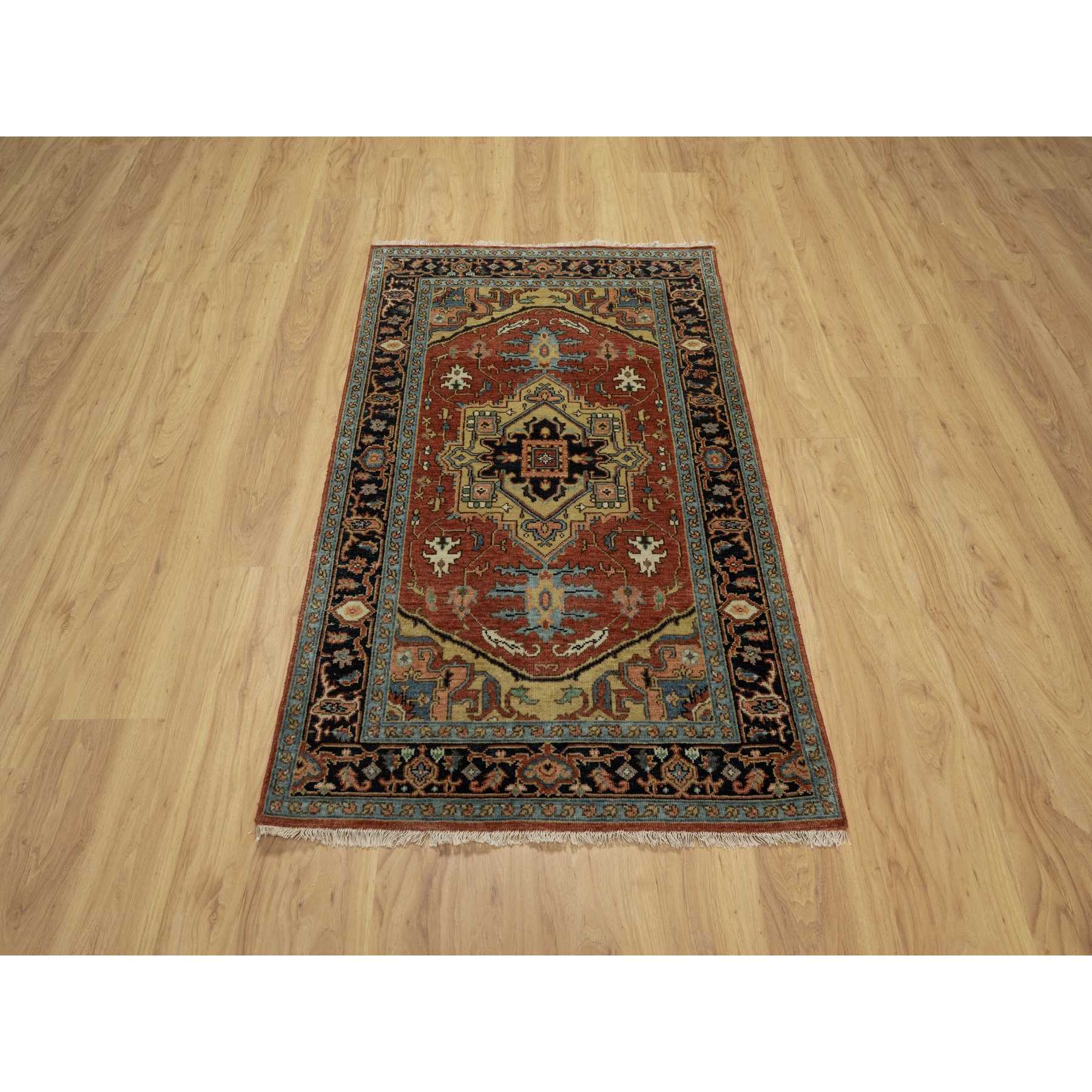 Heriz-Hand-Knotted-Rug-456150