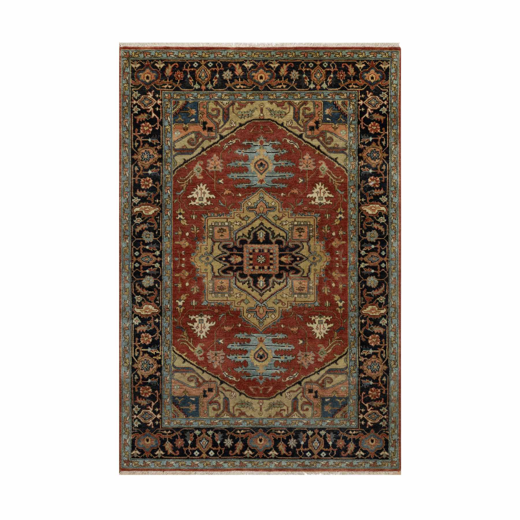 Heriz-Hand-Knotted-Rug-456165