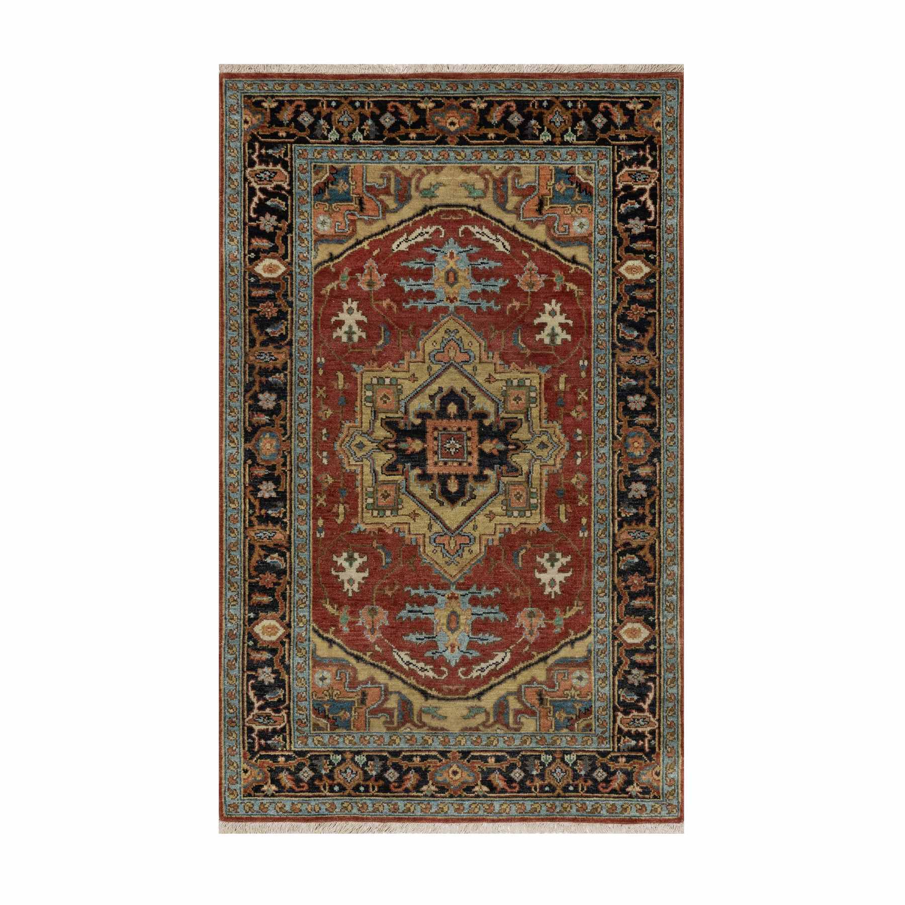 Heriz-Hand-Knotted-Rug-456175