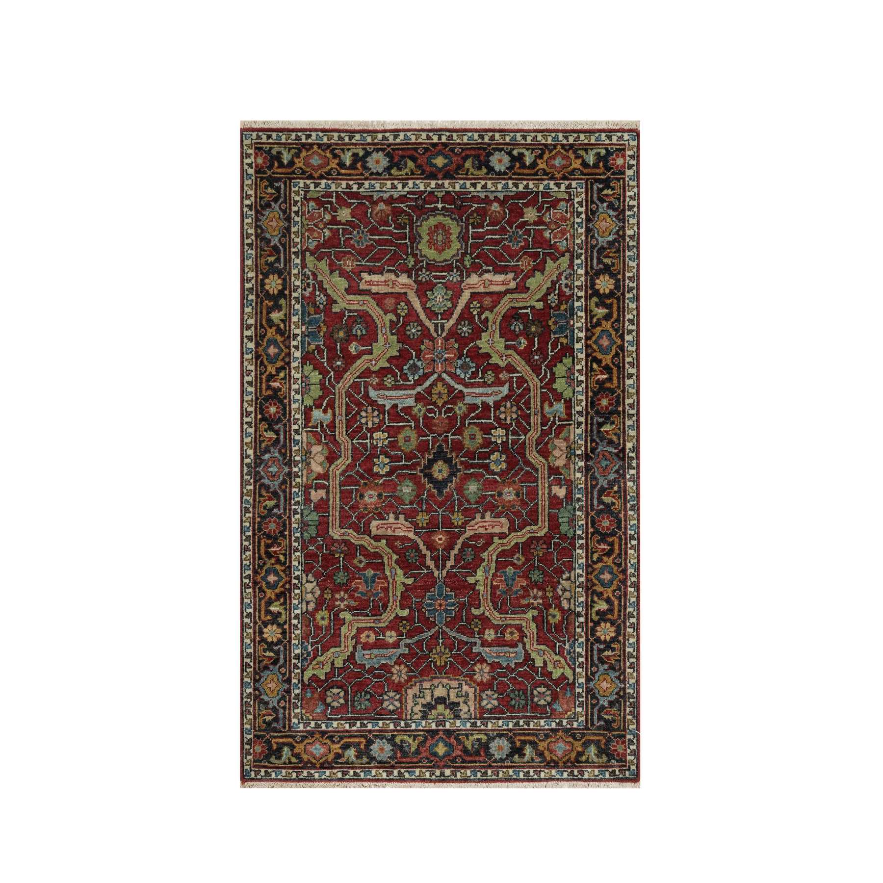 Heriz-Hand-Knotted-Rug-456190