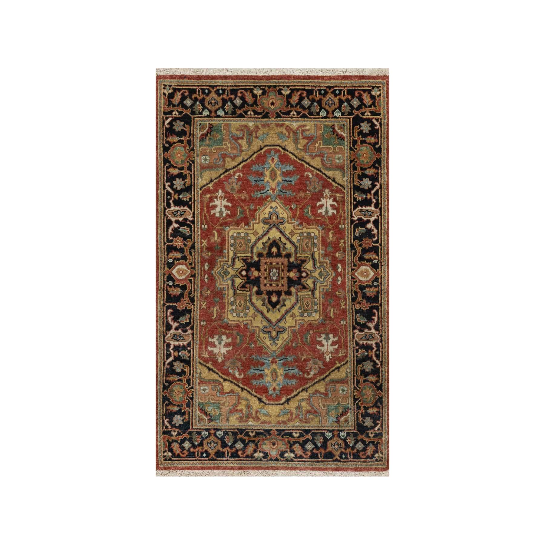 Heriz-Hand-Knotted-Rug-456235