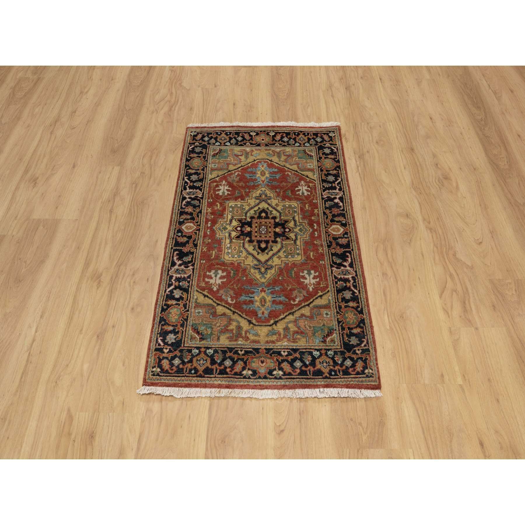 Heriz-Hand-Knotted-Rug-456235